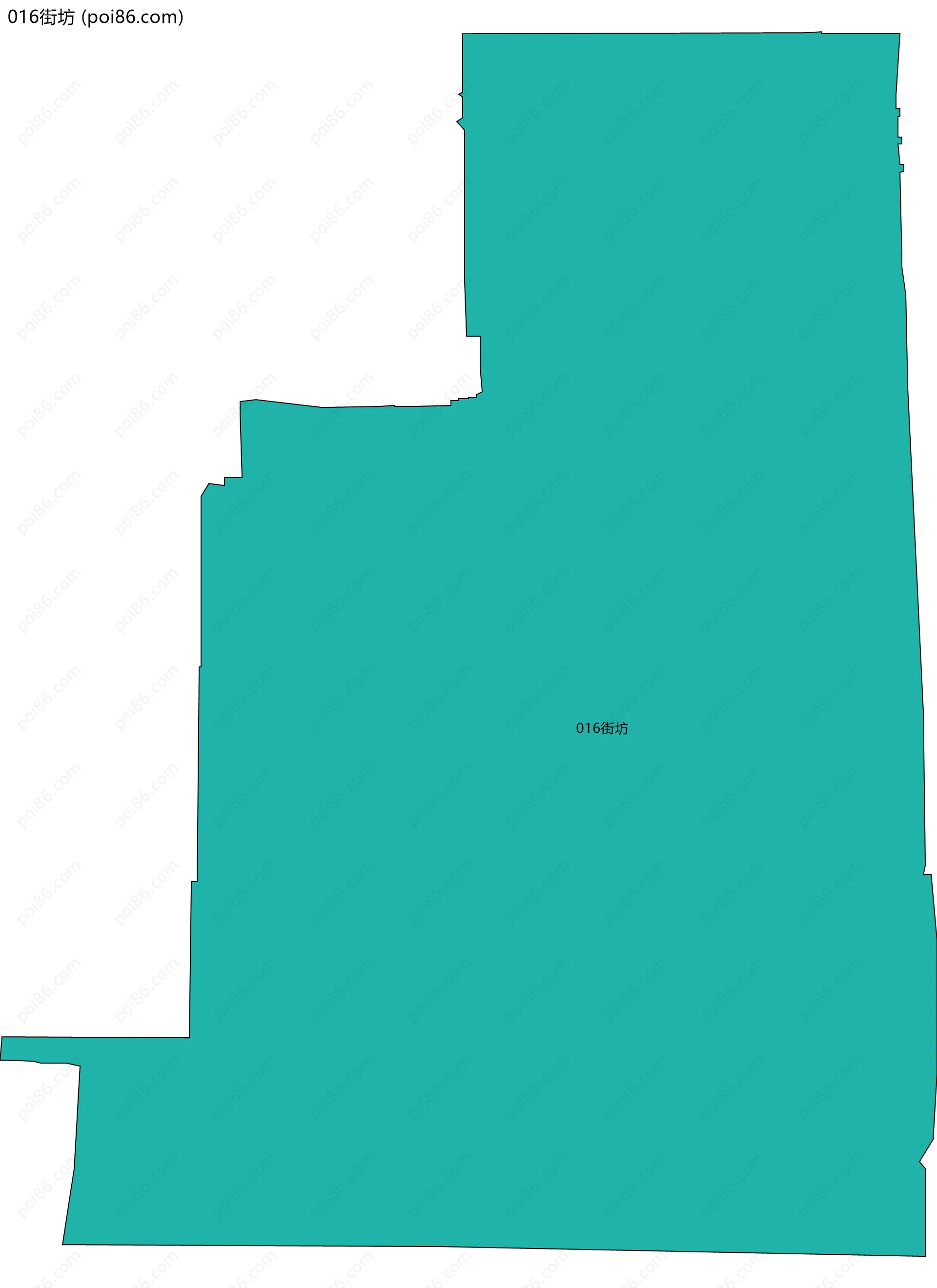 016街坊边界地图