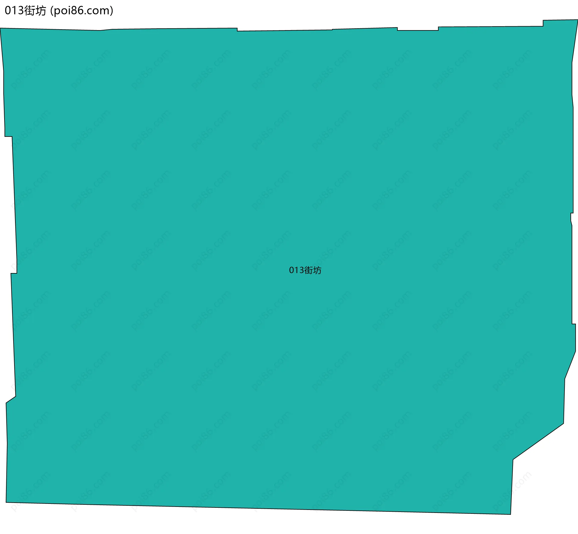 013街坊边界地图