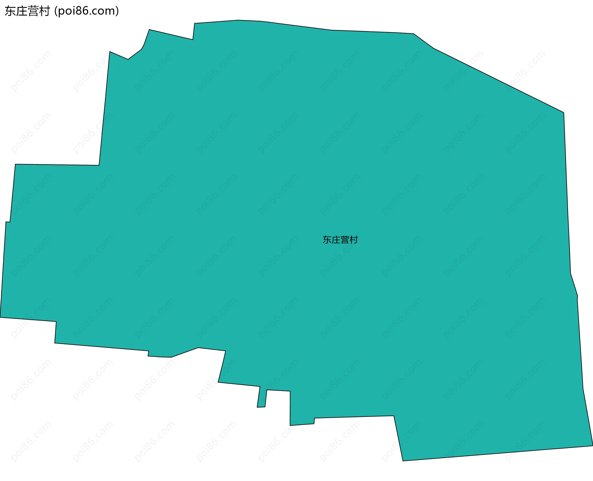 东庄营村边界地图