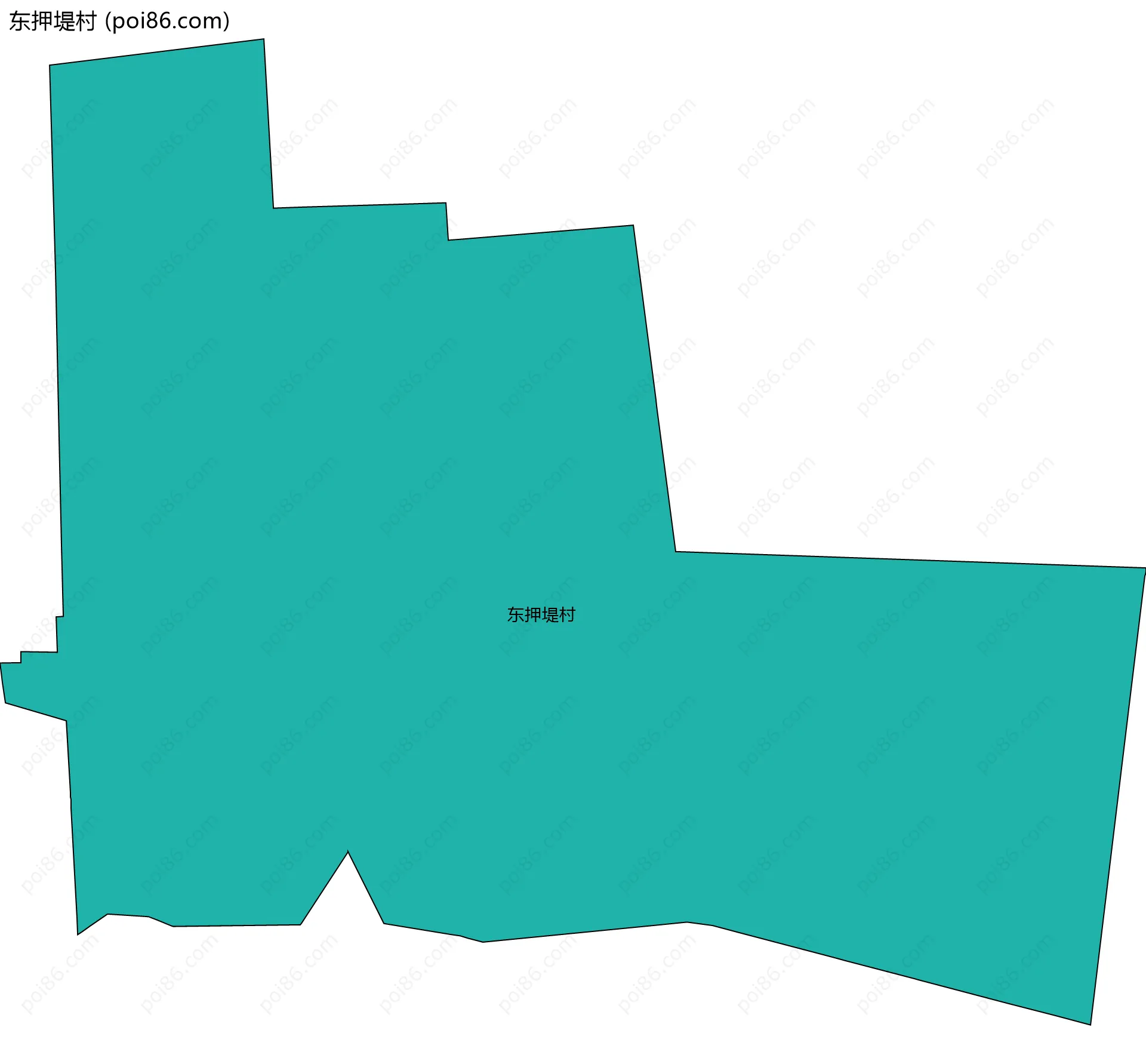 东押堤村边界地图
