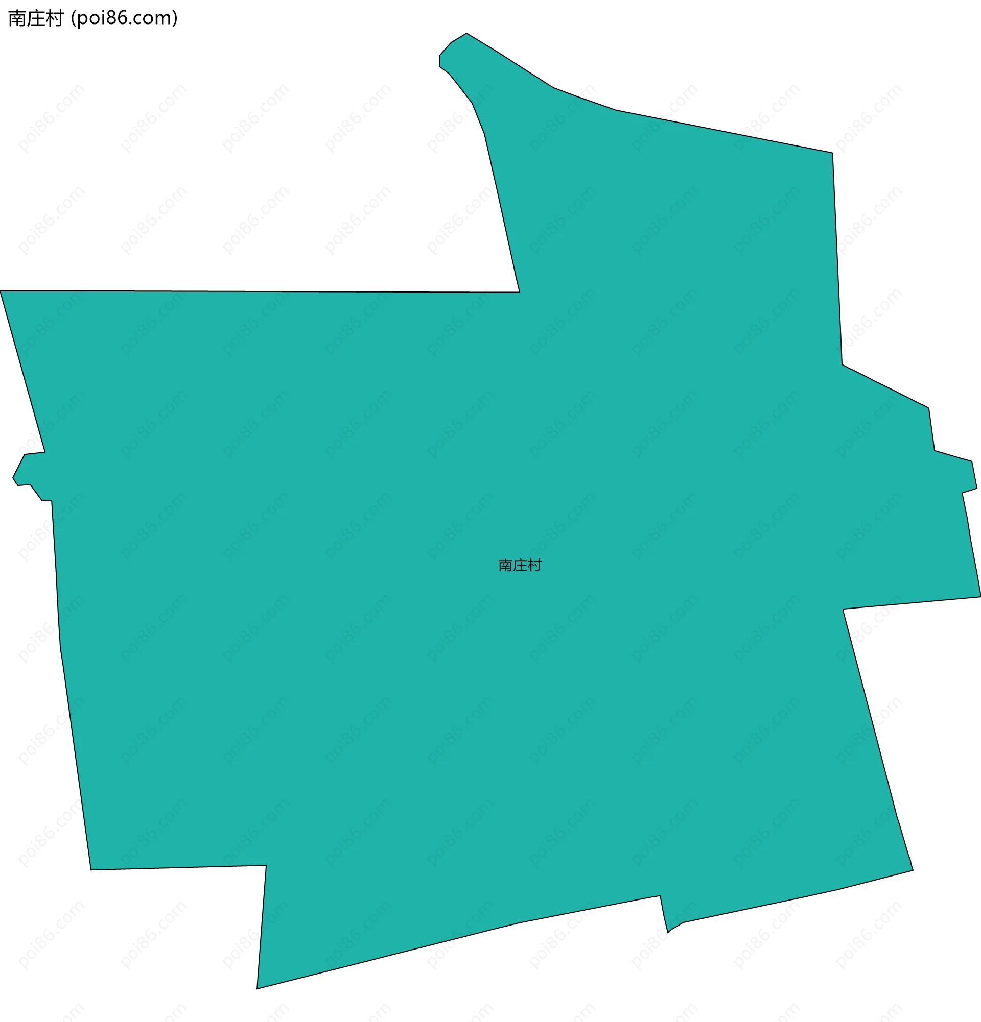 南庄村边界地图