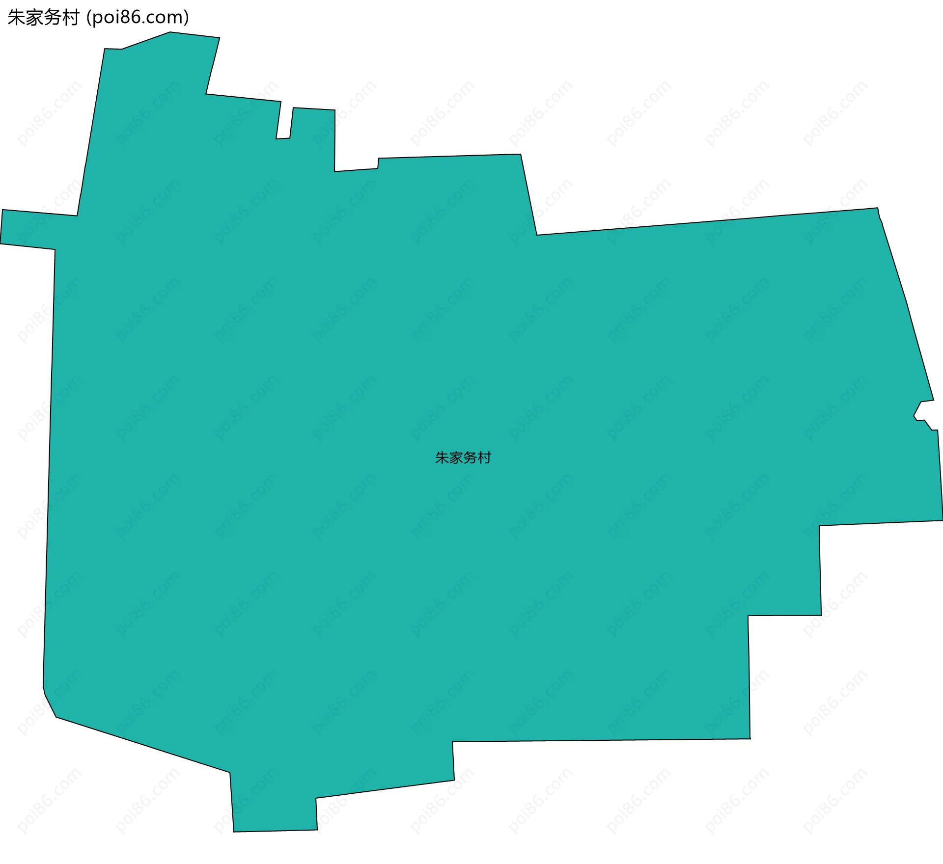 朱家务村边界地图