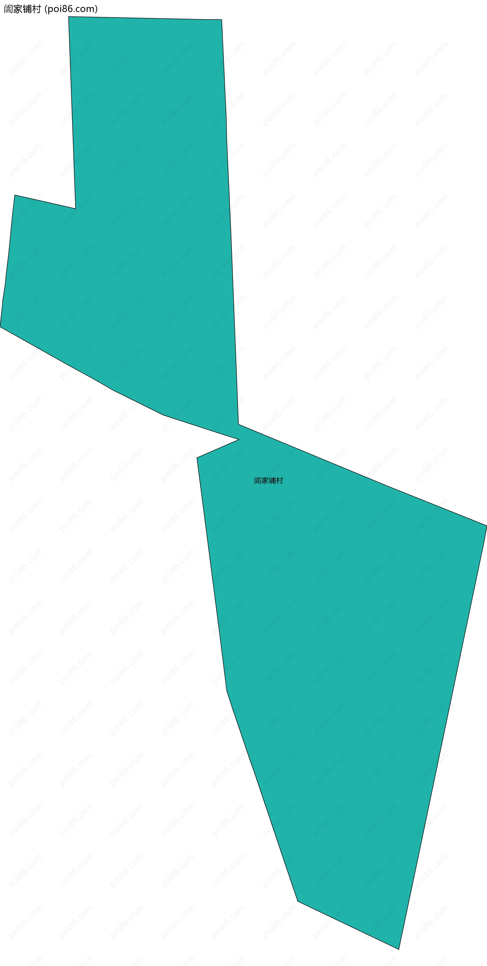 訚家铺村边界地图