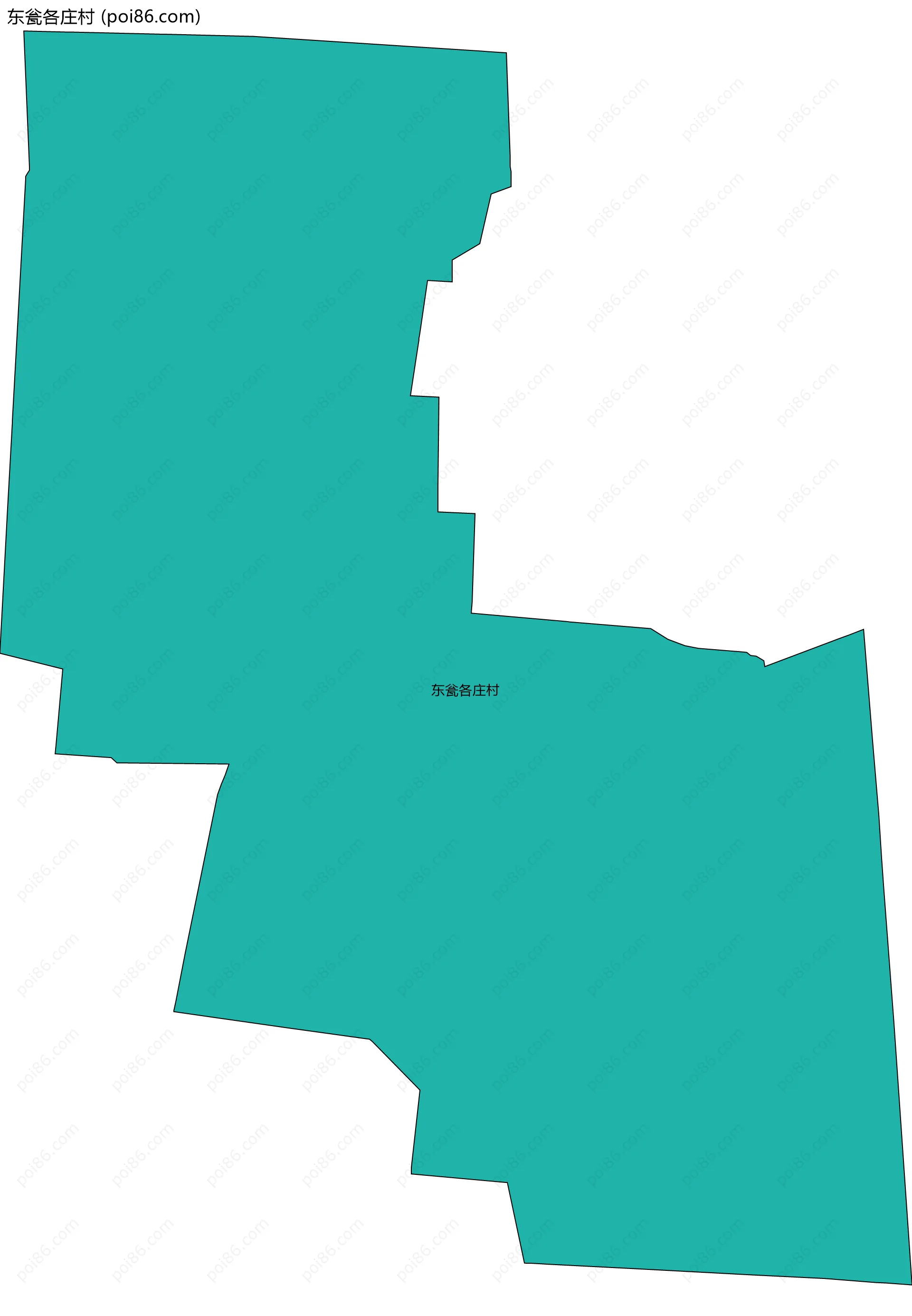 东瓮各庄村边界地图