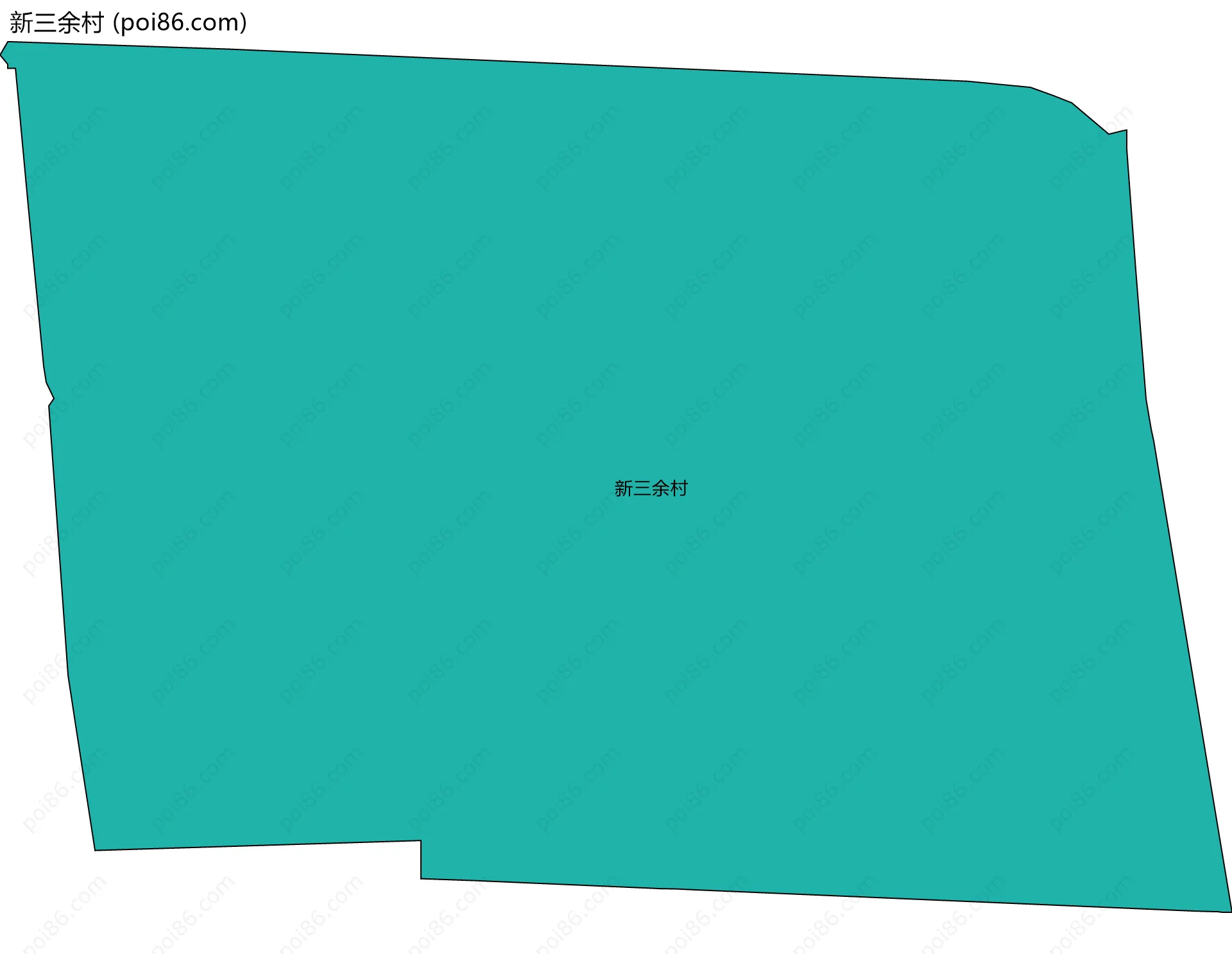 新三余村边界地图