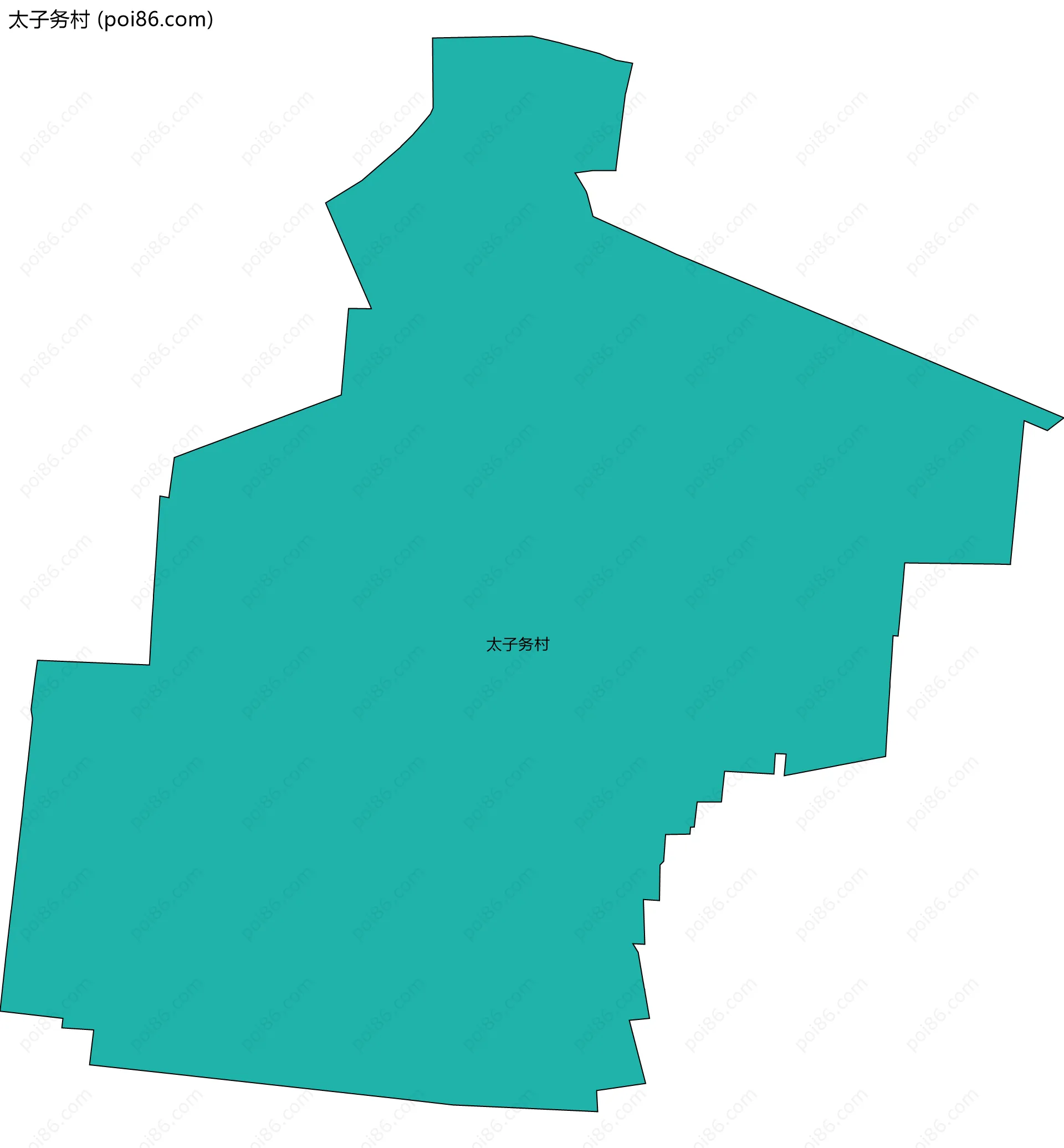 太子务村边界地图