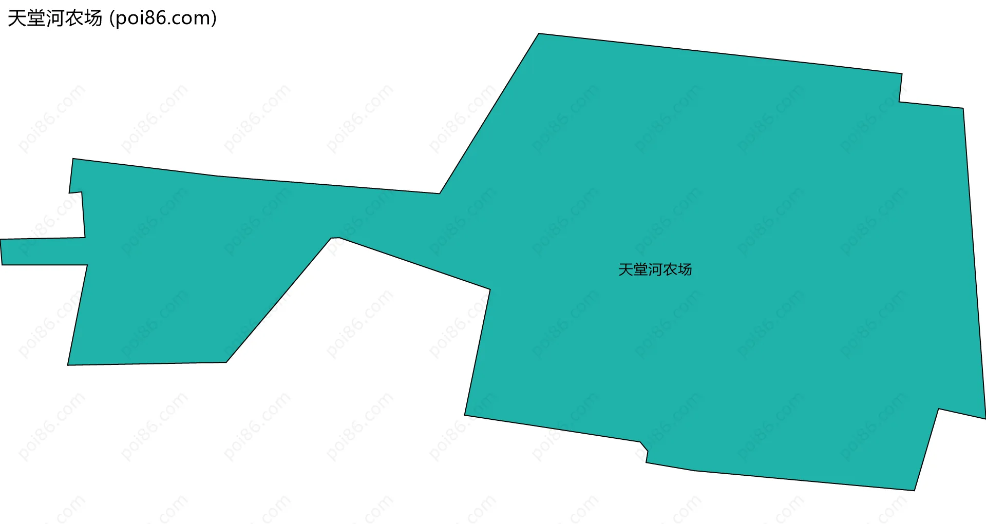 天堂河农场边界地图