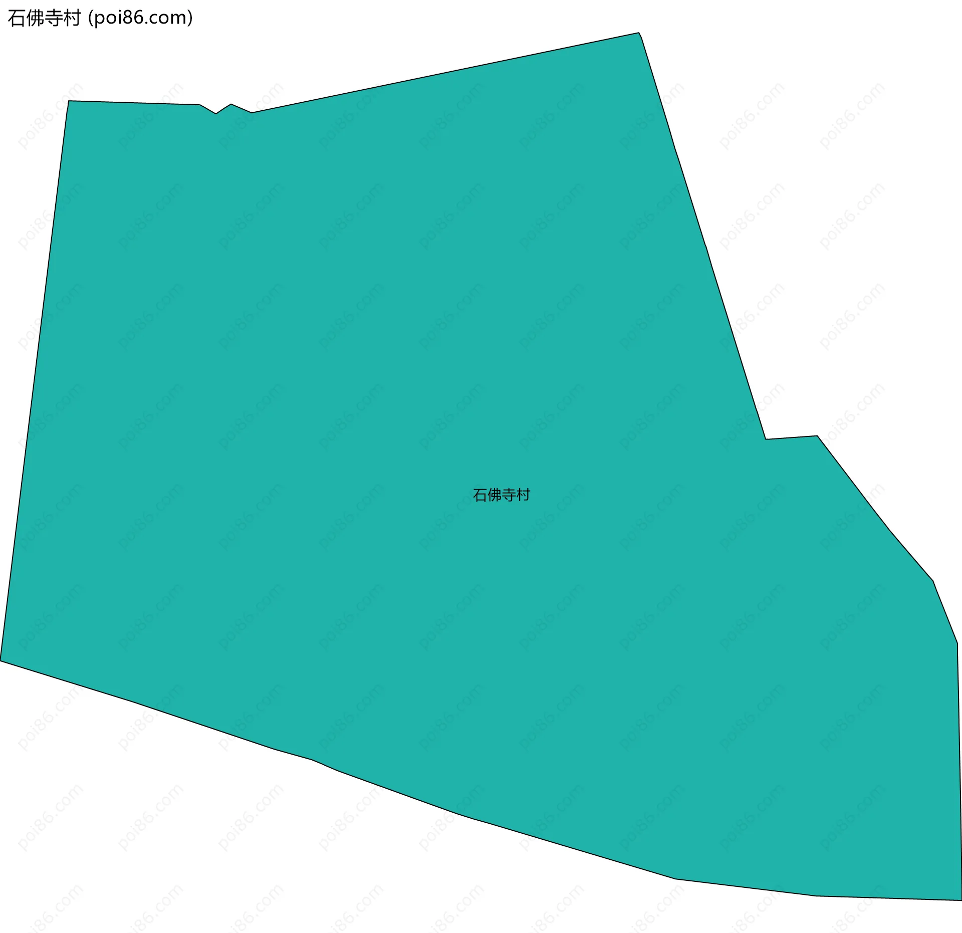 石佛寺村边界地图