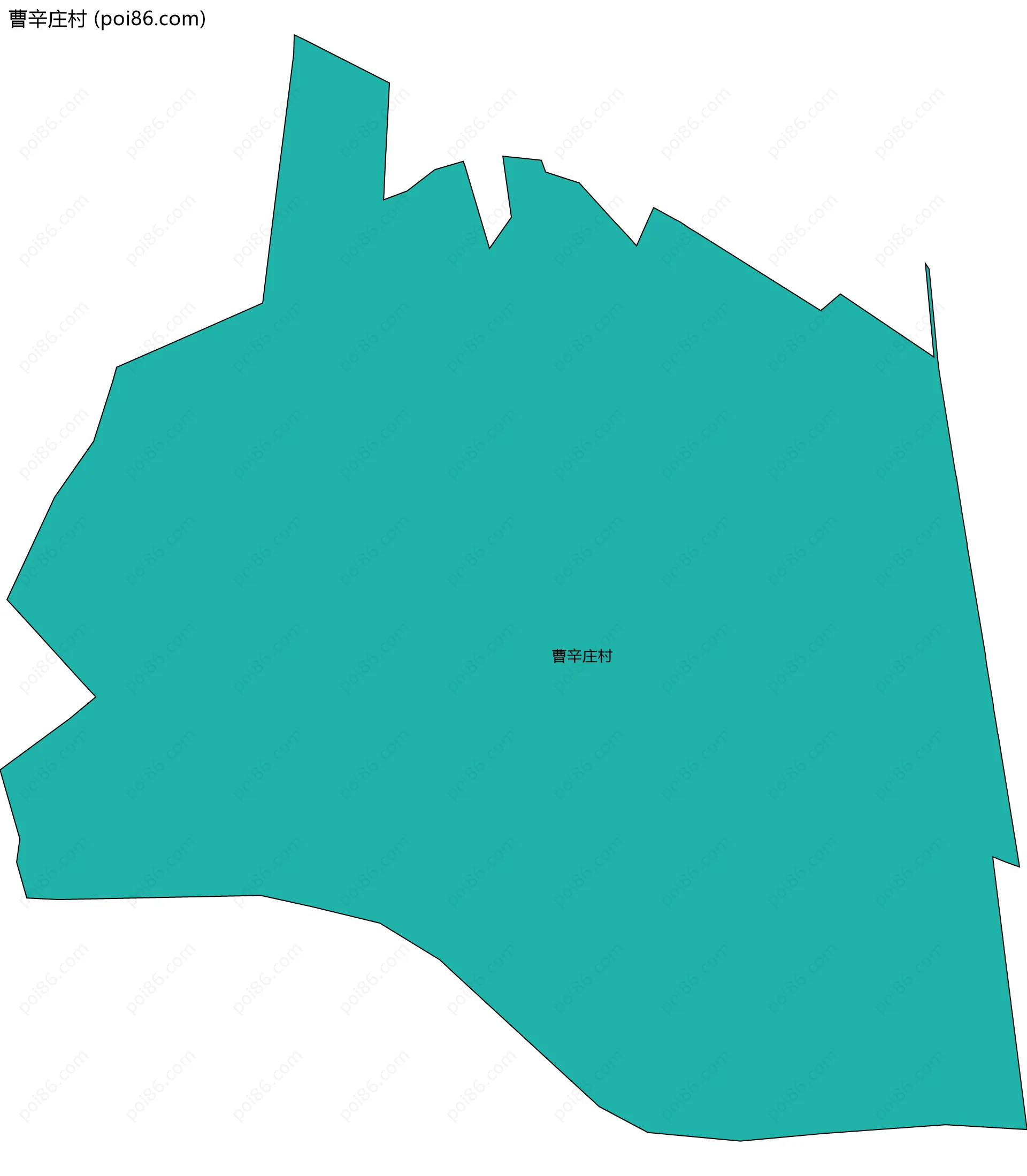 曹辛庄村边界地图