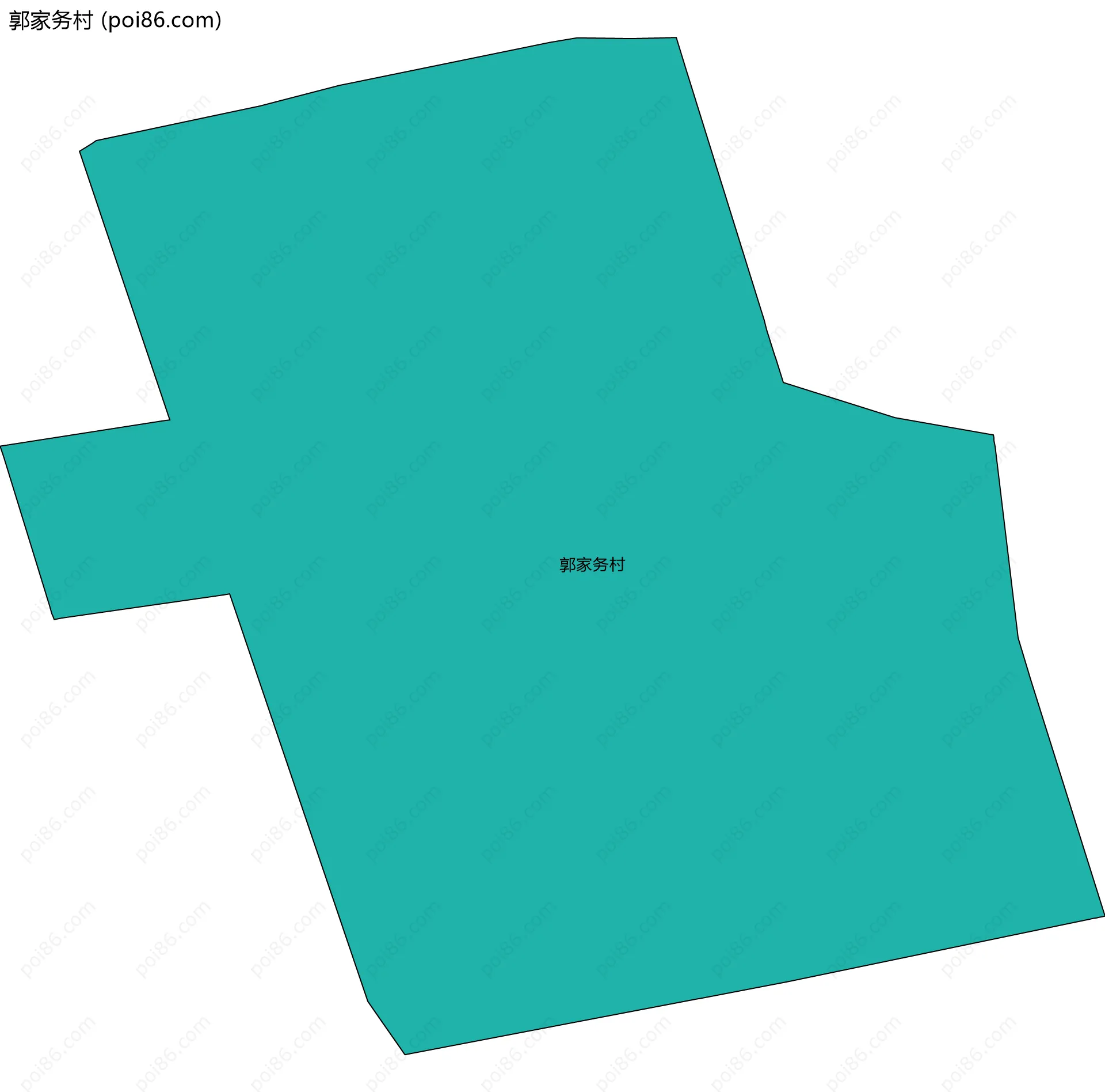 郭家务村边界地图