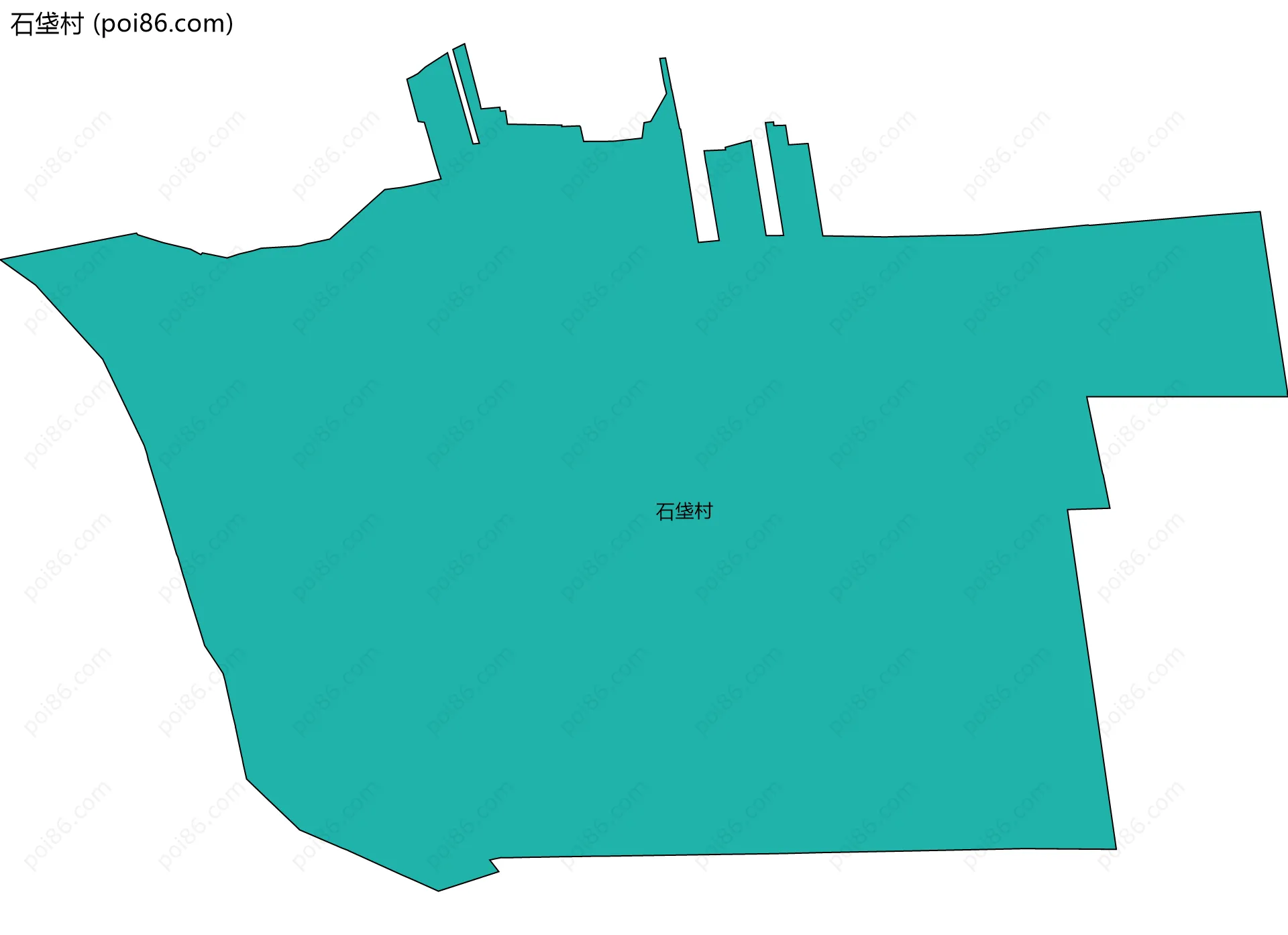石垡村边界地图
