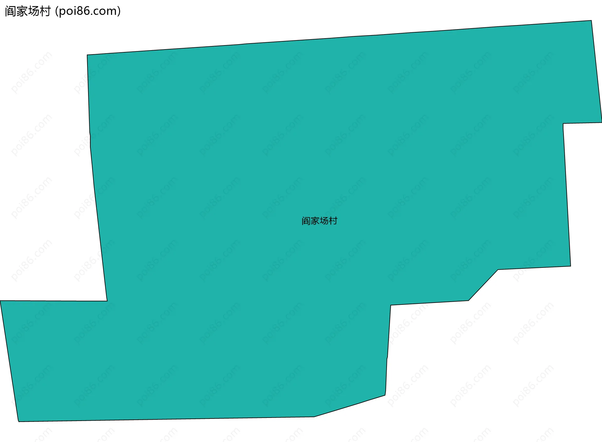 阎家场村边界地图
