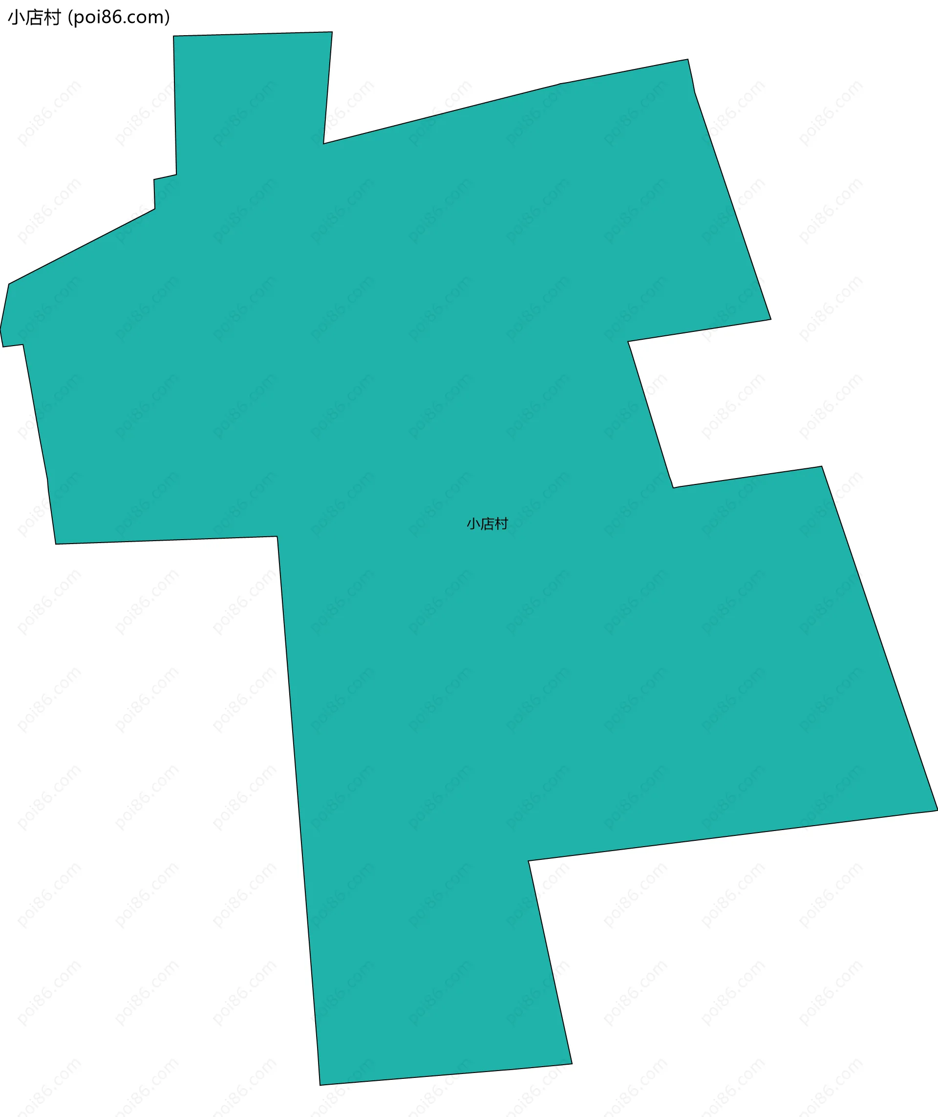 小店村边界地图