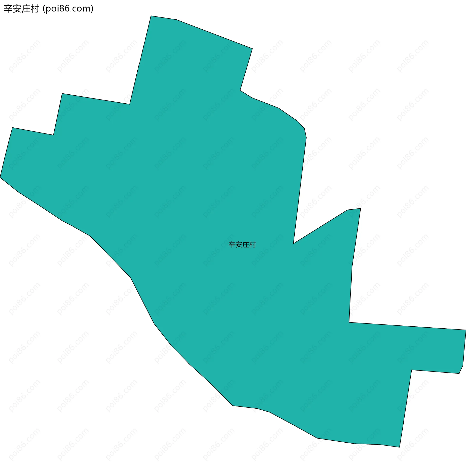 辛安庄村边界地图