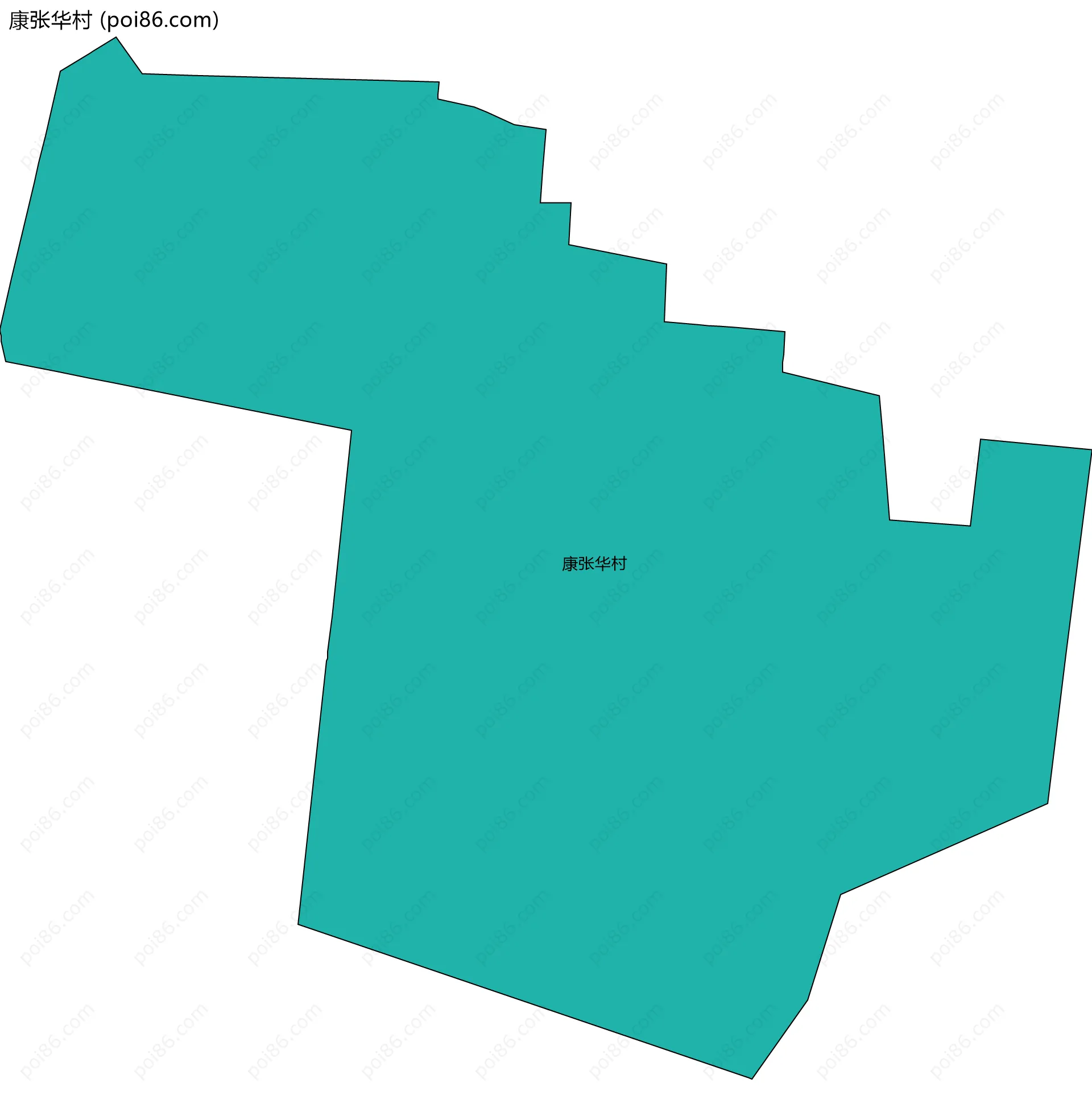 康张华村边界地图