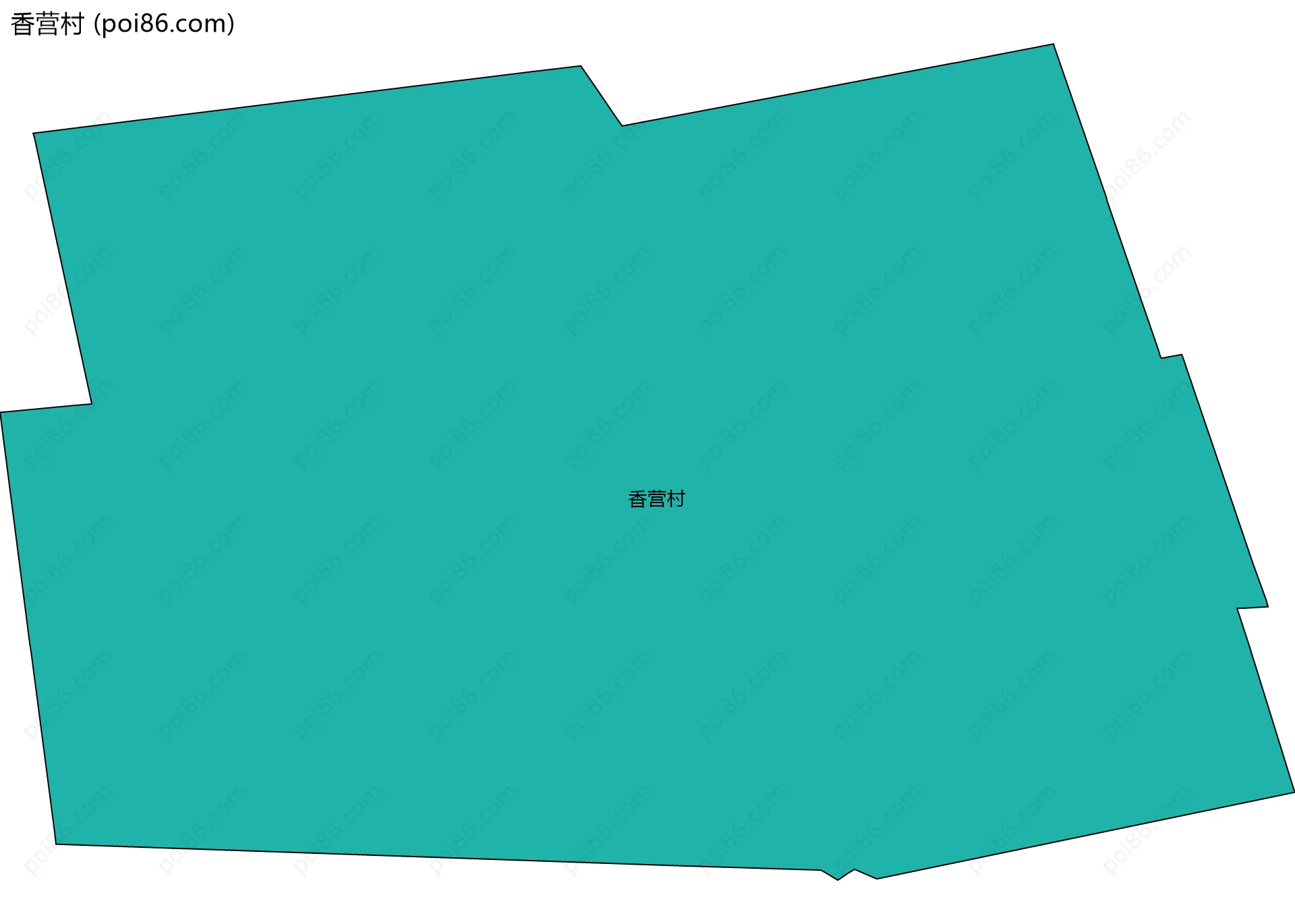 香营村边界地图
