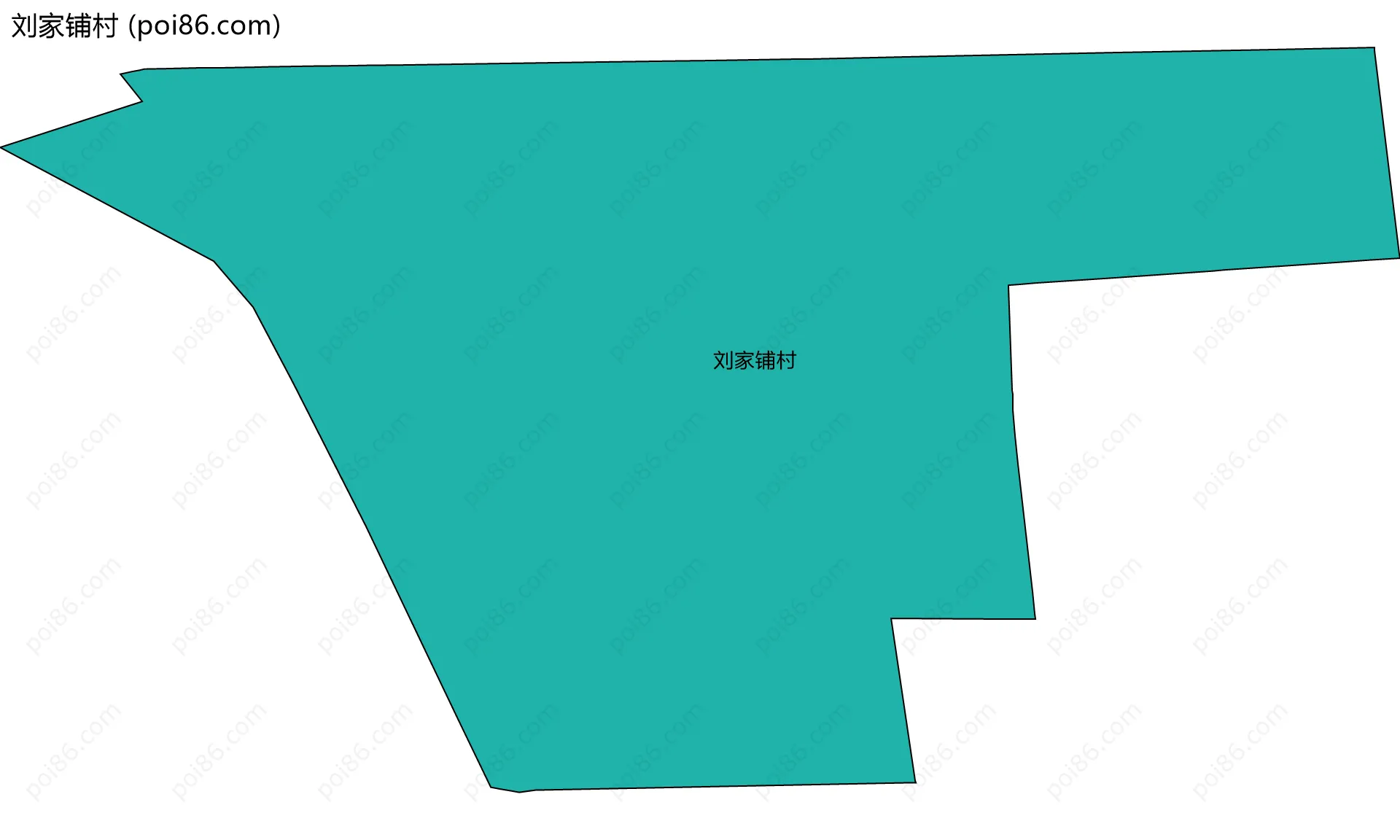 刘家铺村边界地图