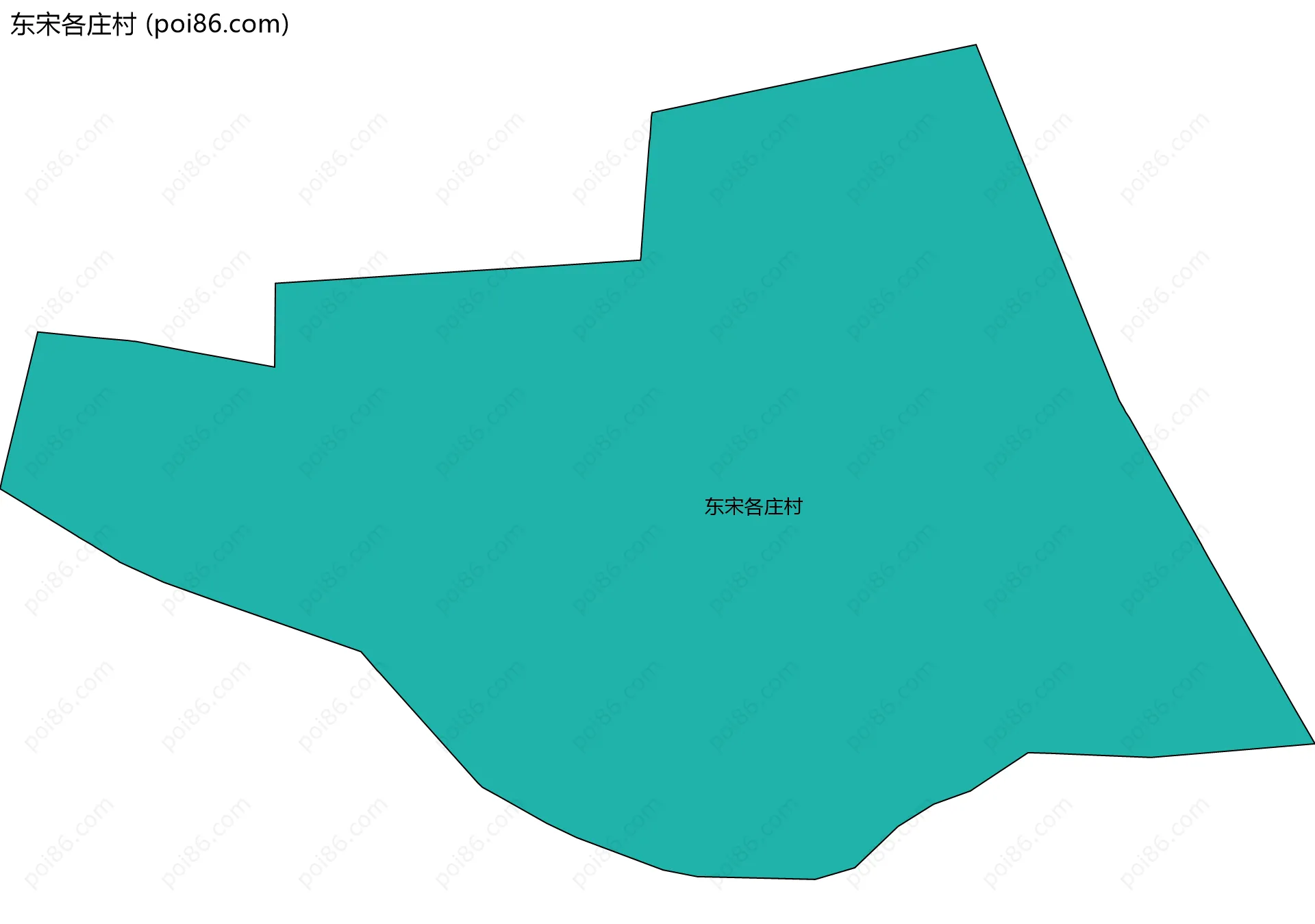 东宋各庄村边界地图