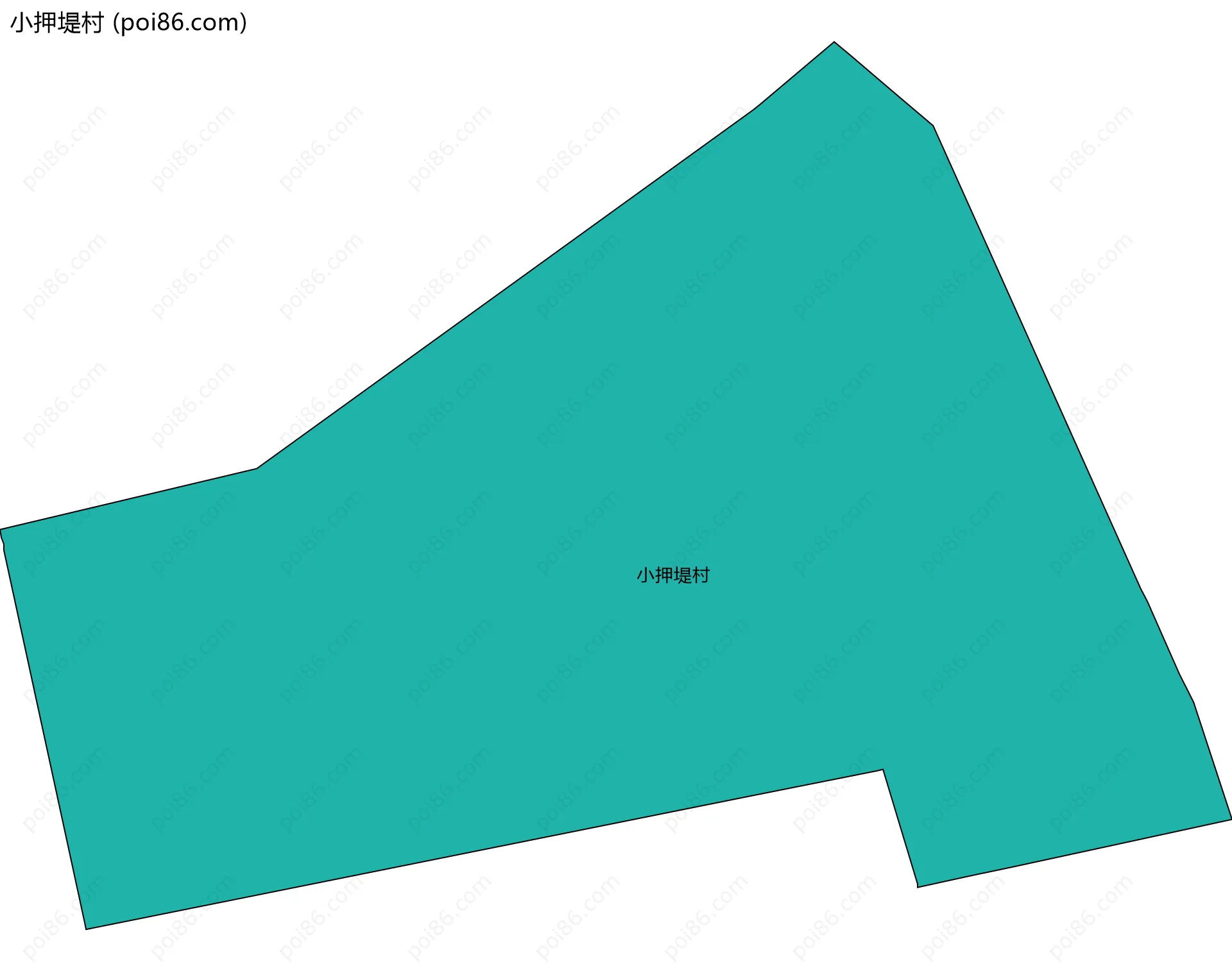 小押堤村边界地图