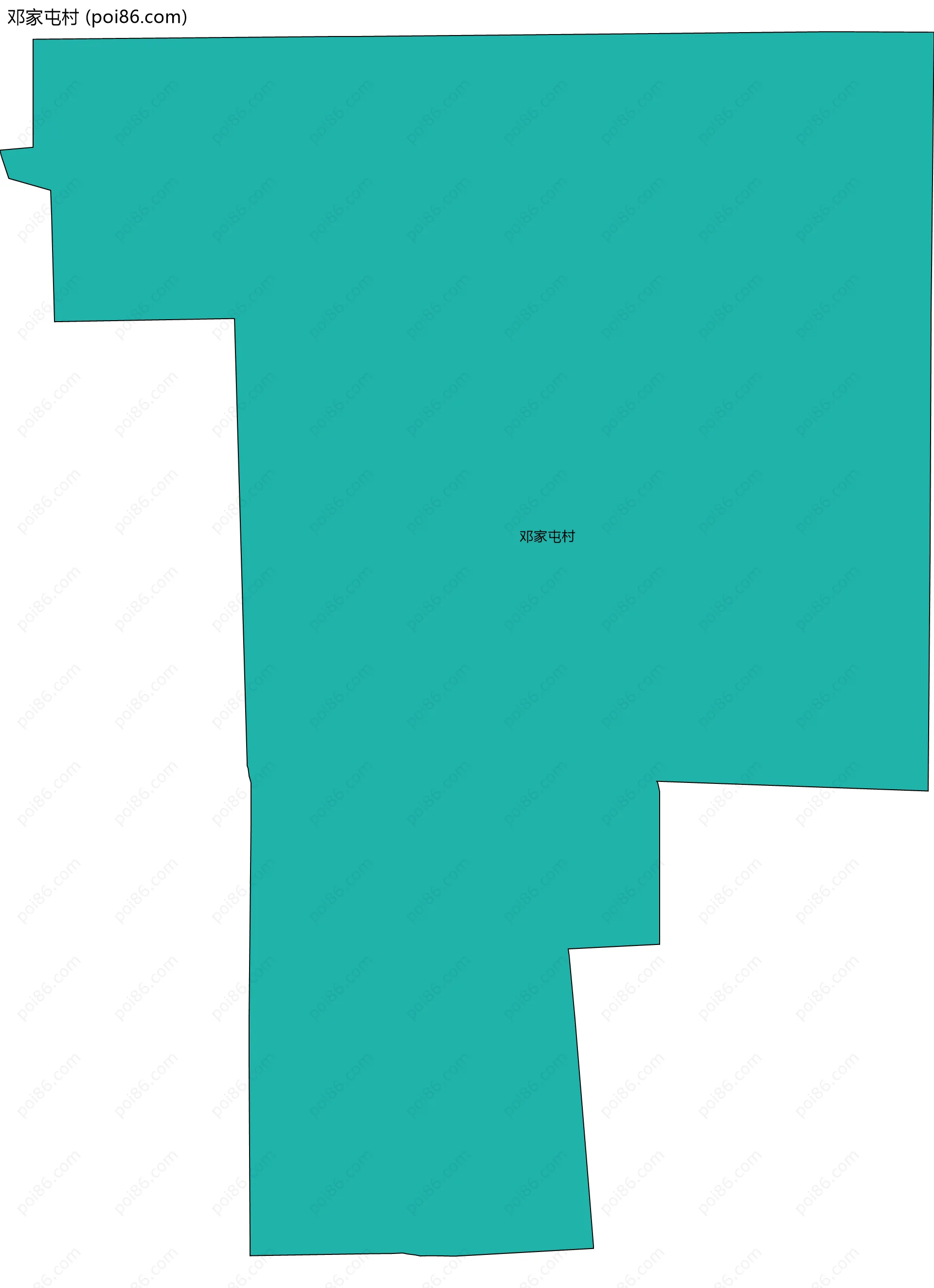 邓家屯村边界地图