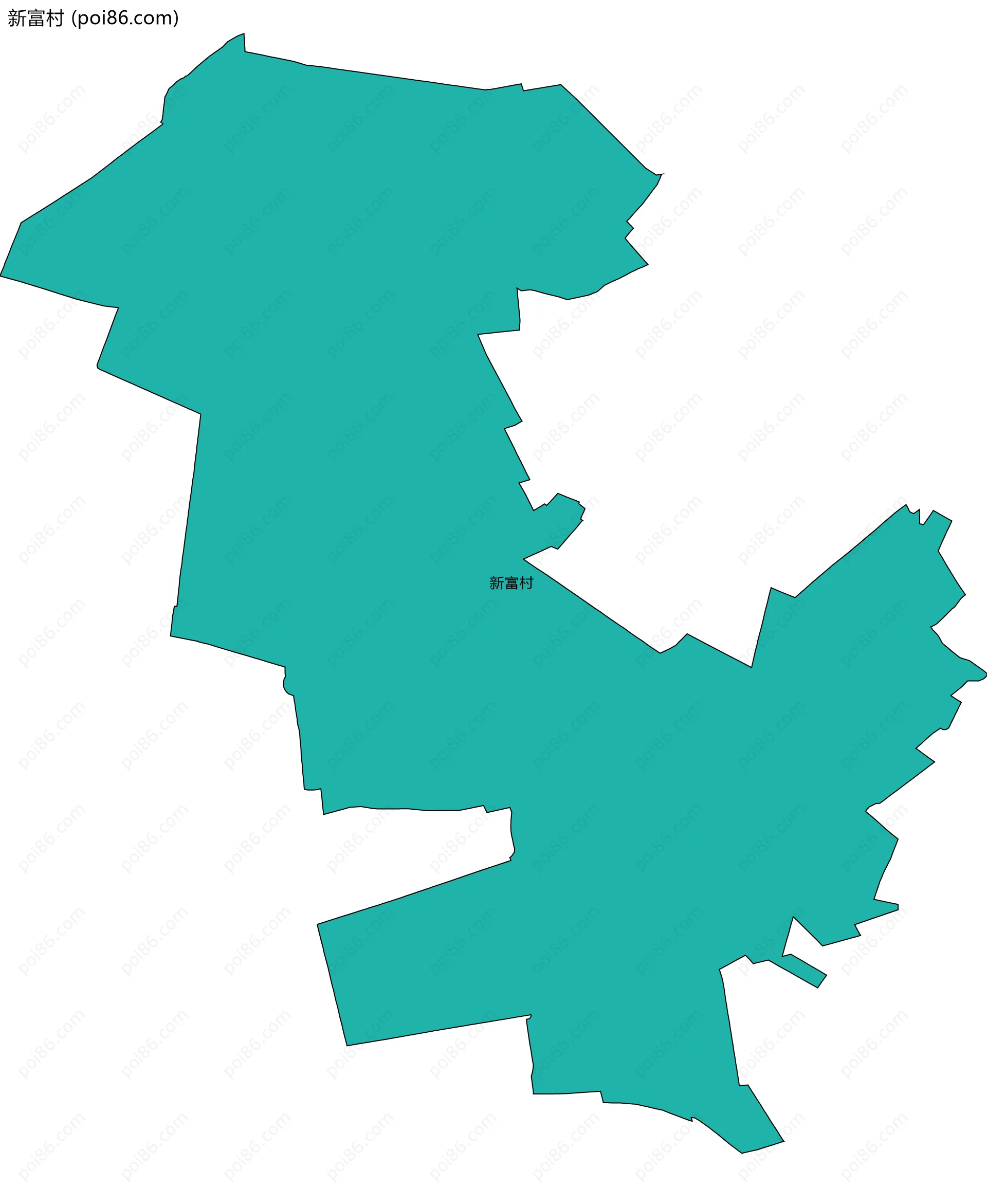 新富村边界地图