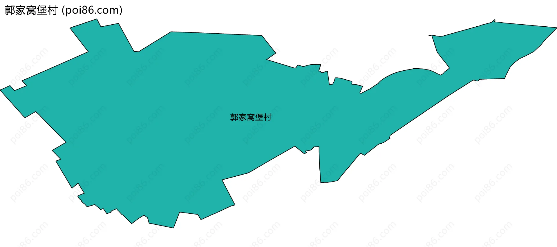 郭家窝堡村边界地图