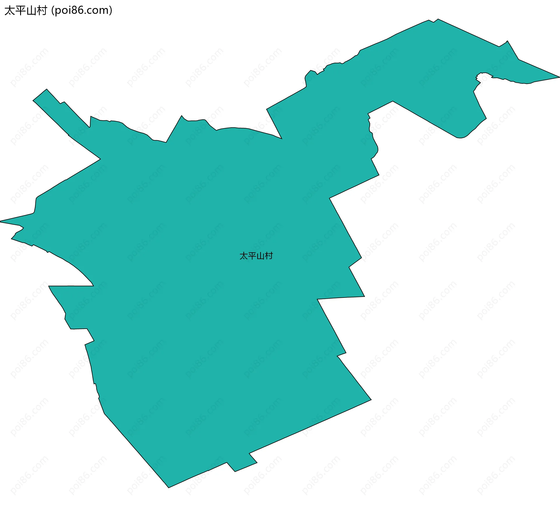 太平山村边界地图