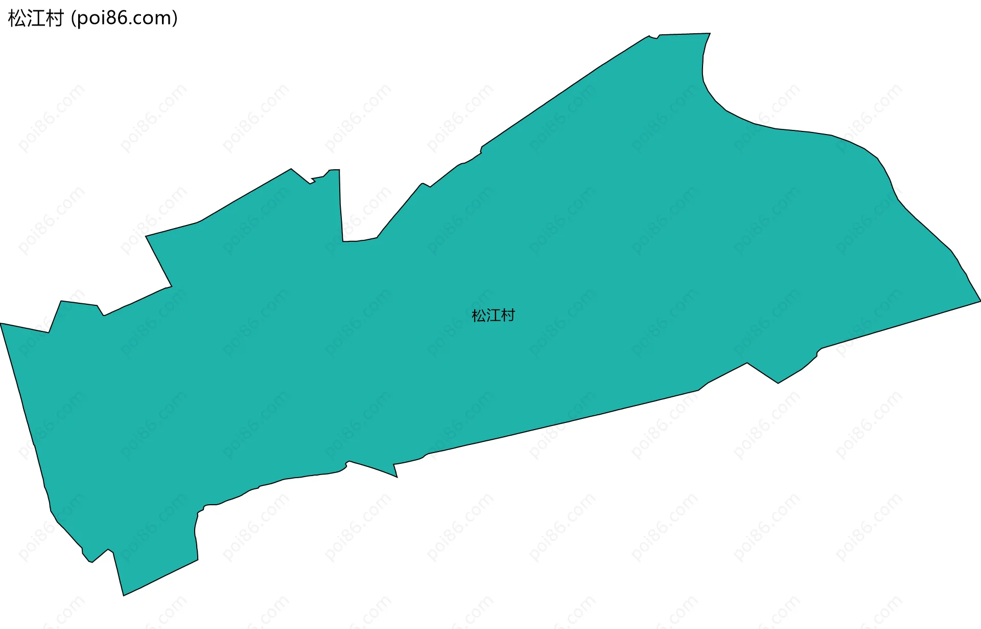 松江村边界地图