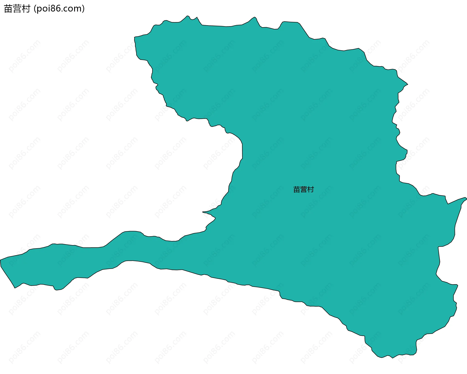 苗营村边界地图