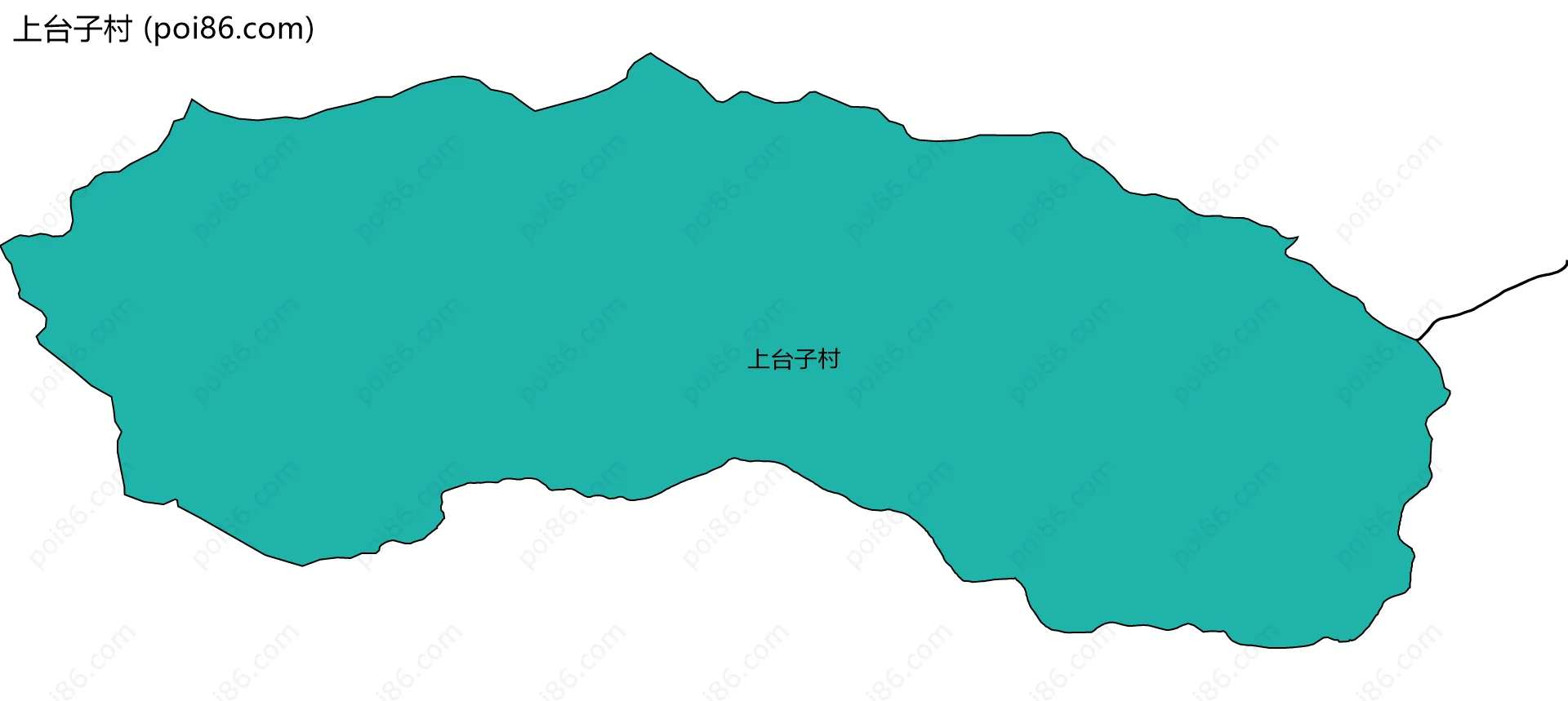 上台子村边界地图