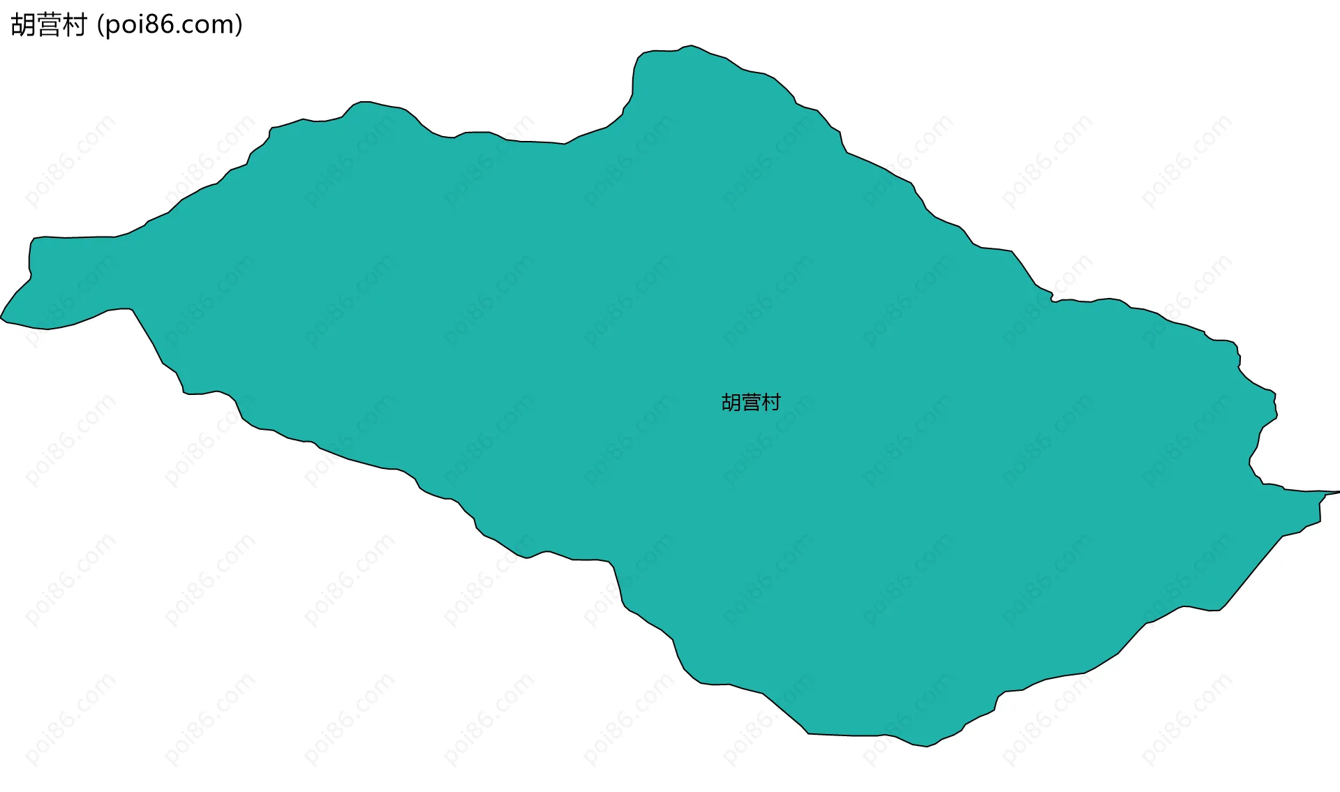 胡营村边界地图