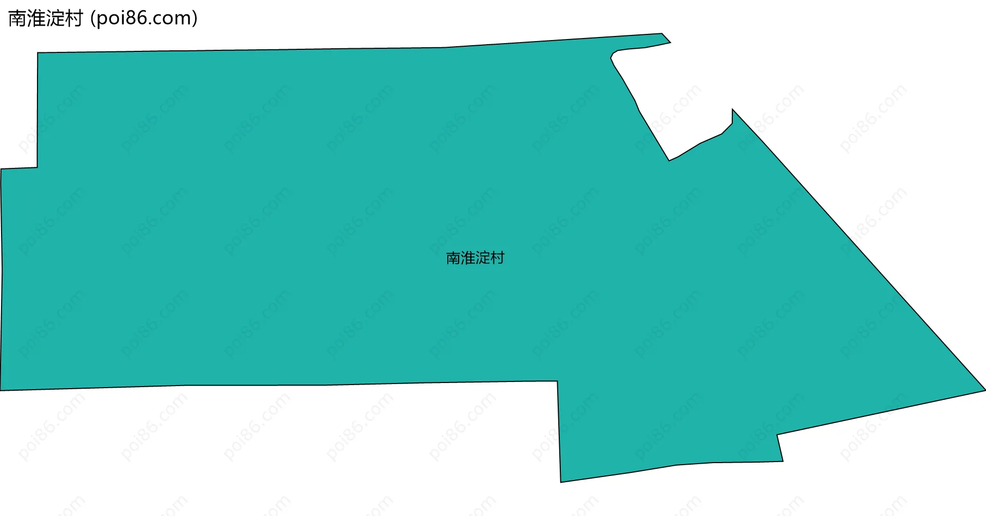 南淮淀村边界地图