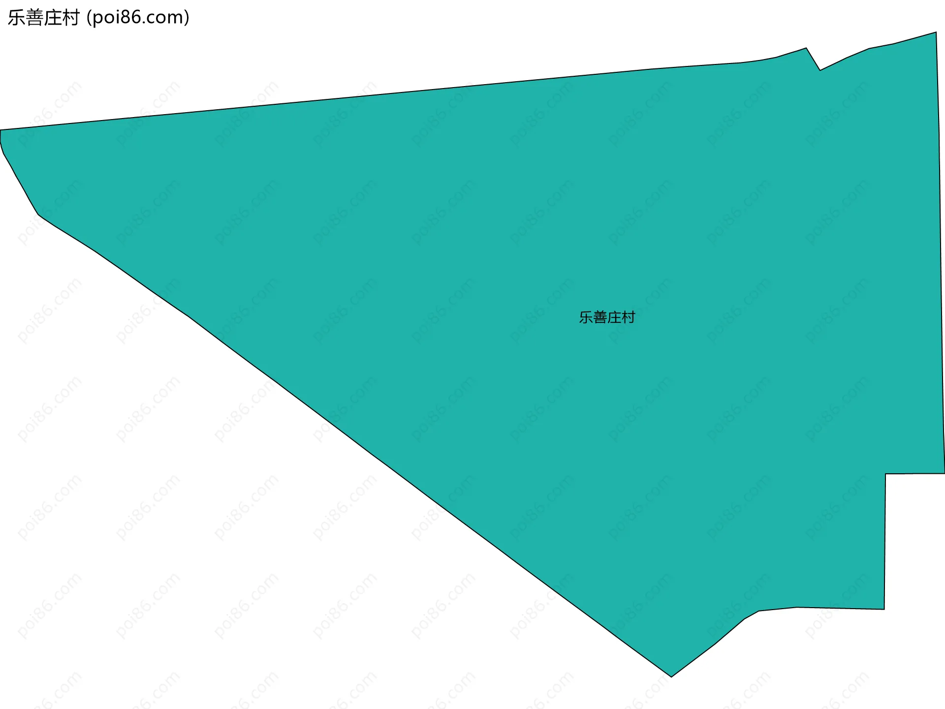 乐善庄村边界地图