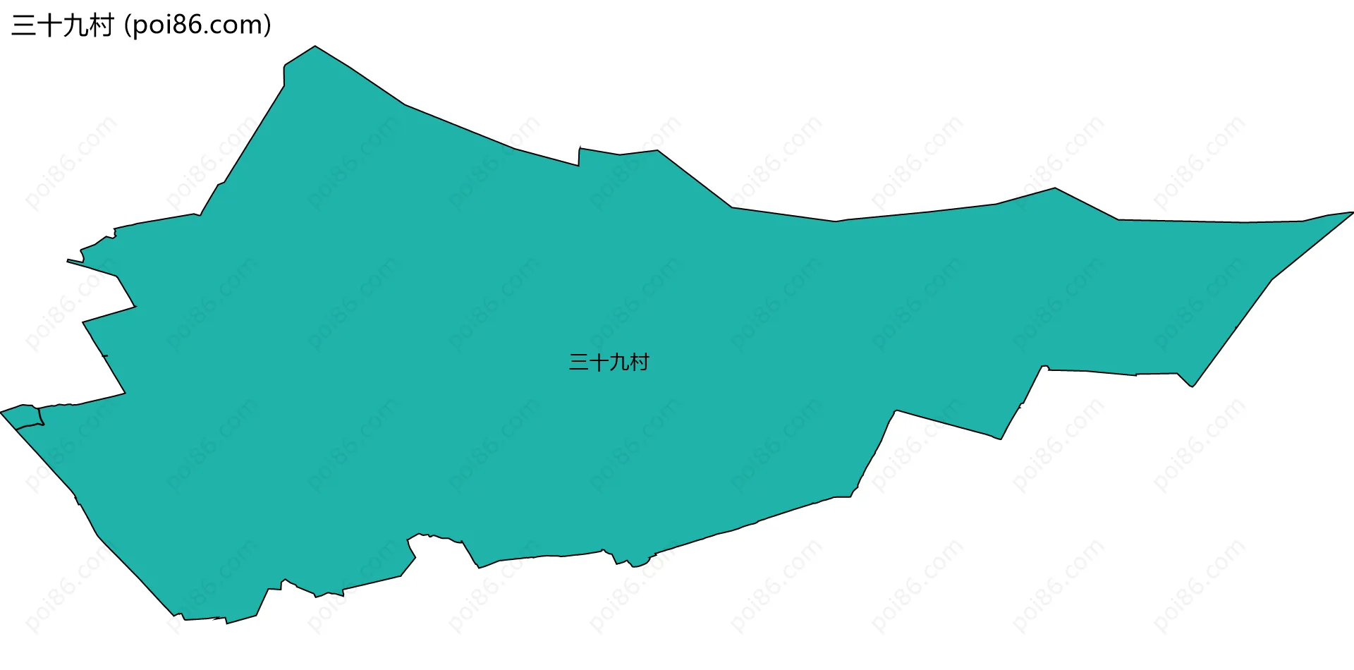 三十九村边界地图