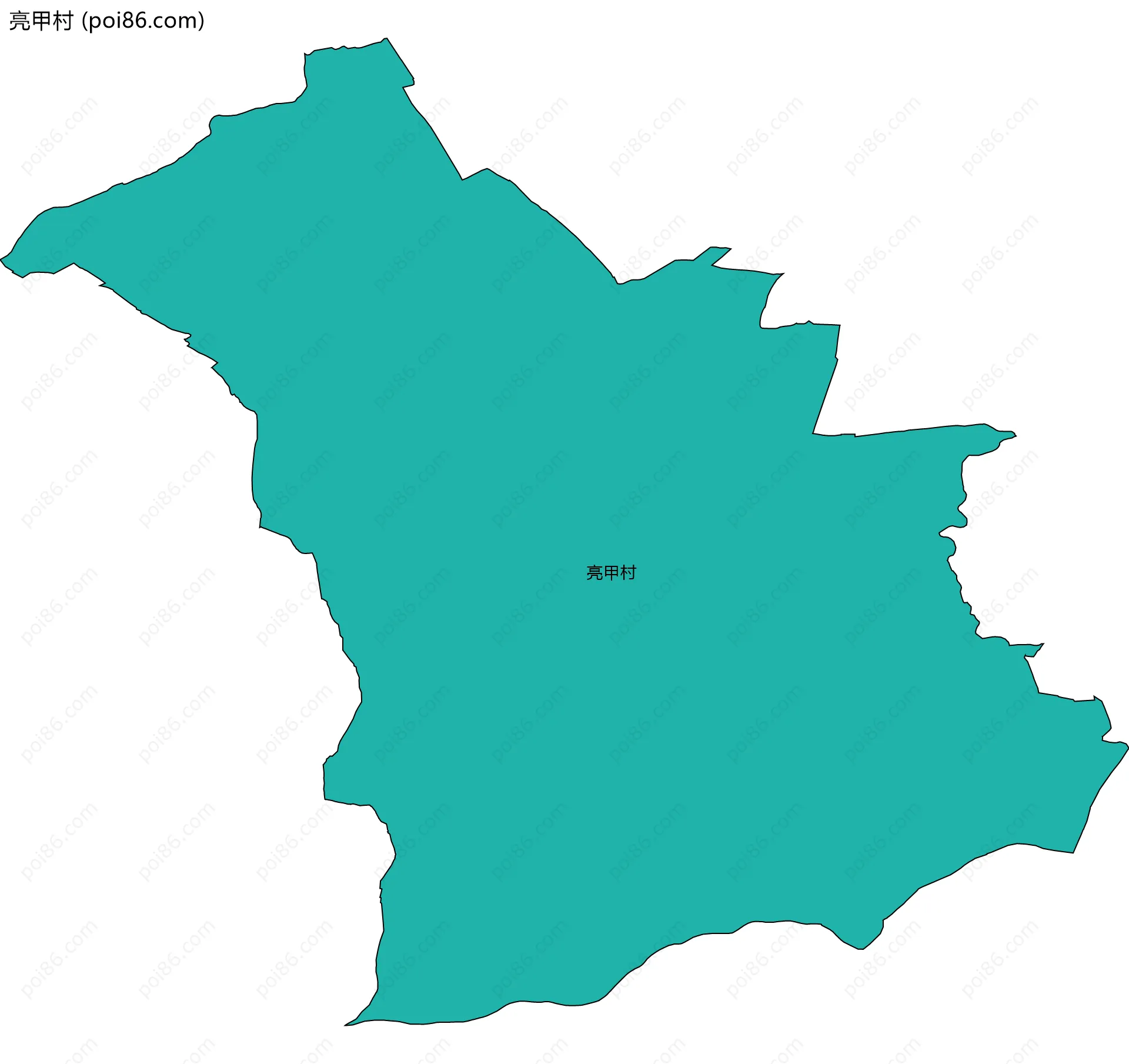 亮甲村边界地图