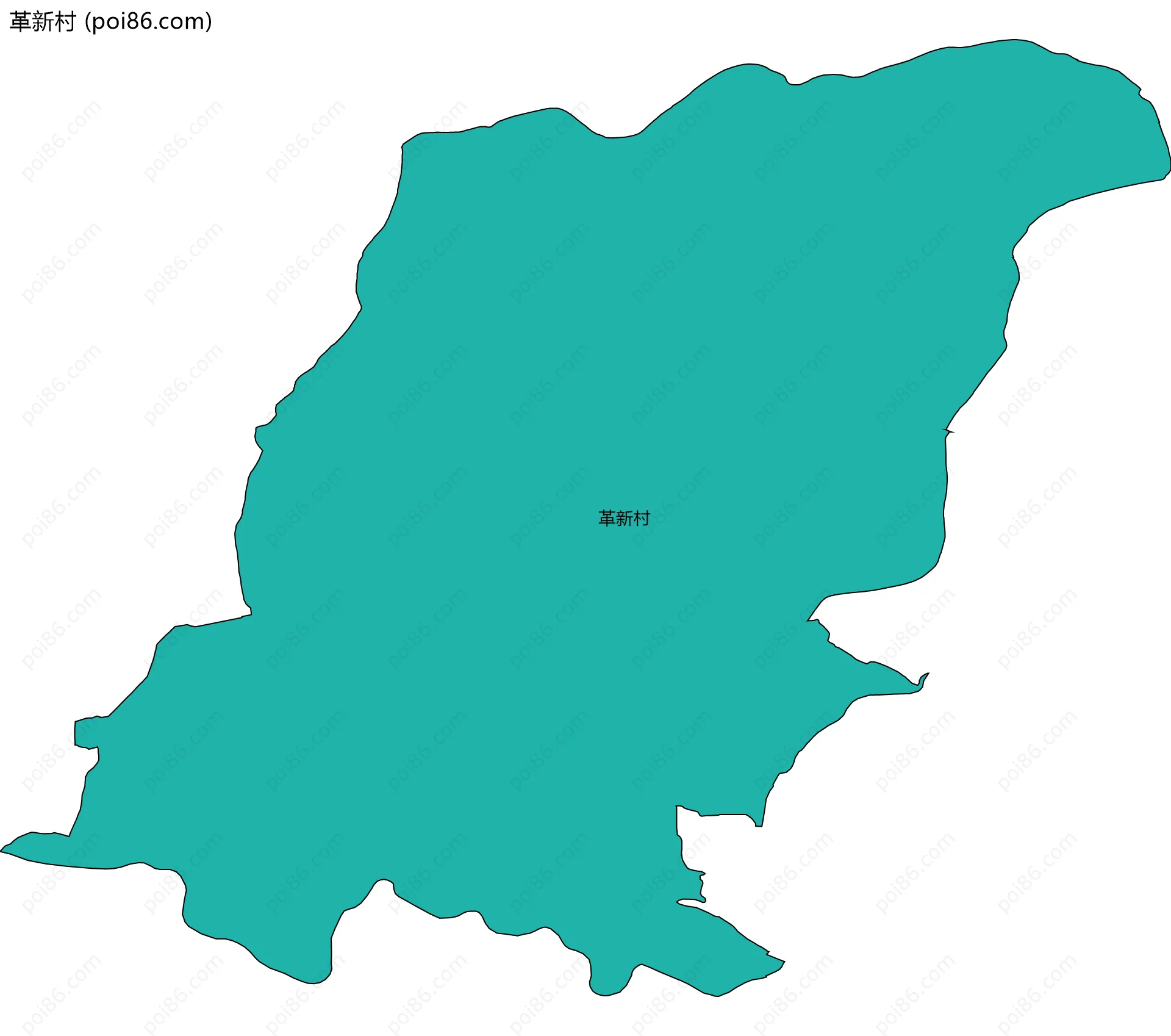 革新村边界地图