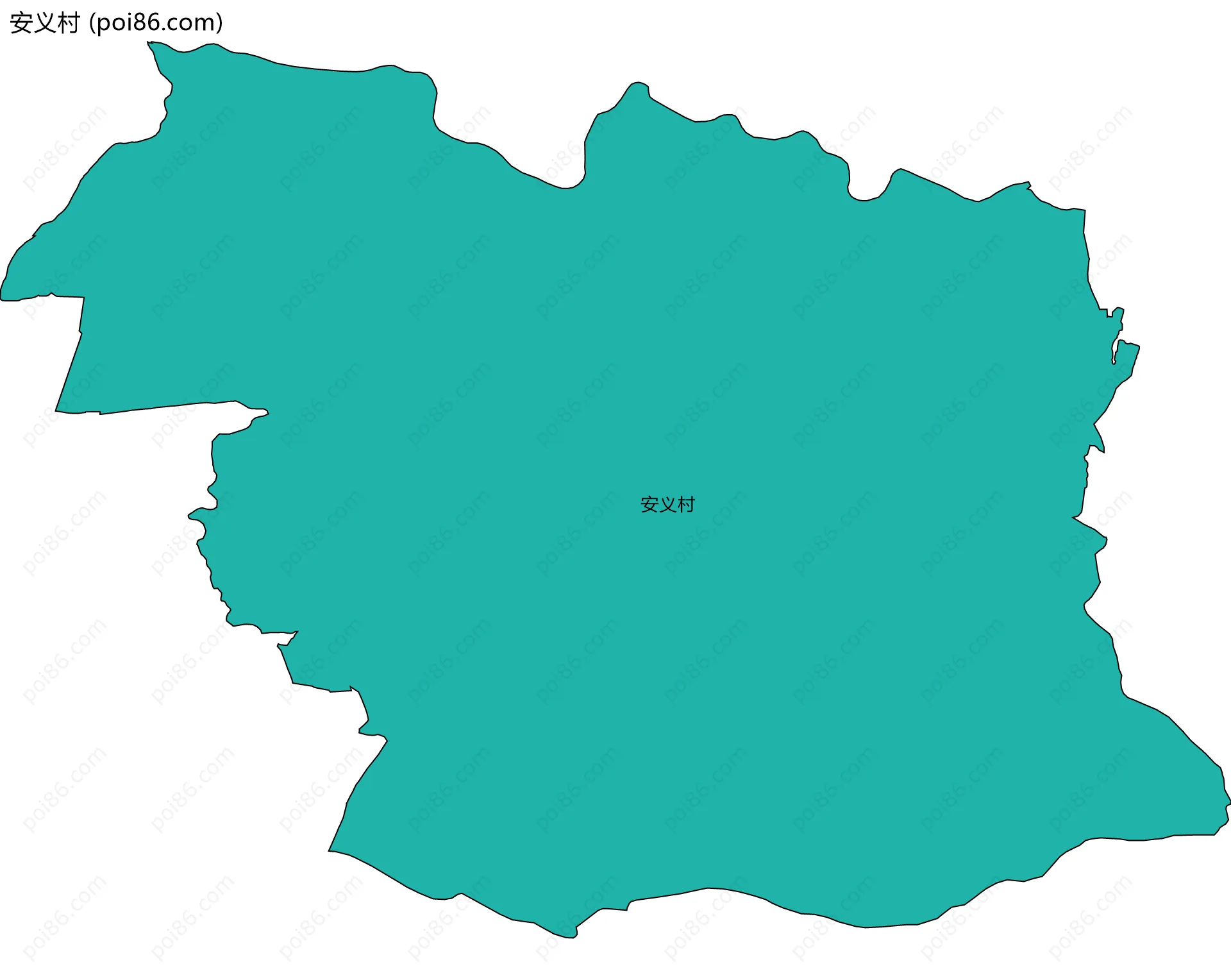 安义村边界地图