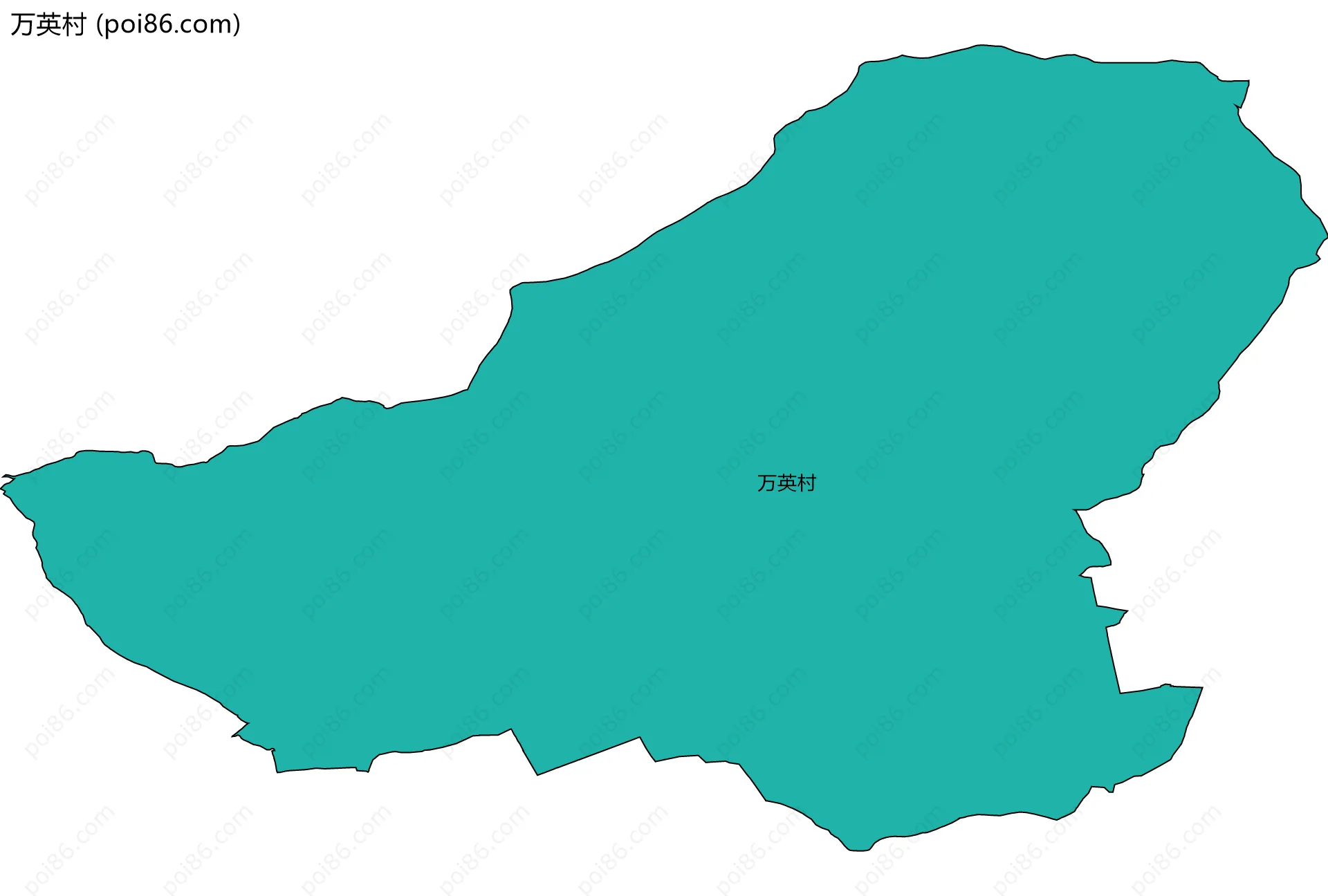 万英村边界地图