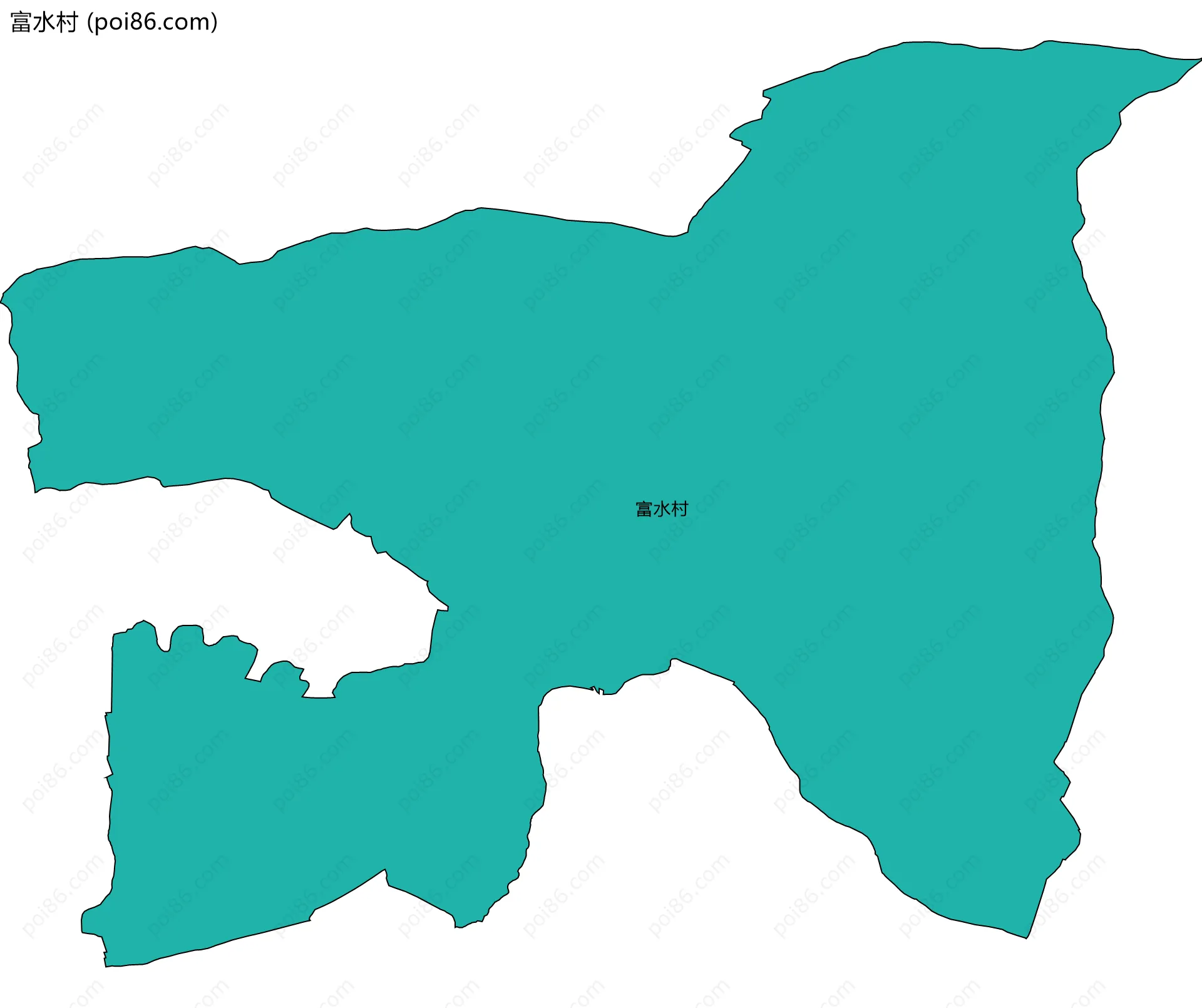 富水村边界地图