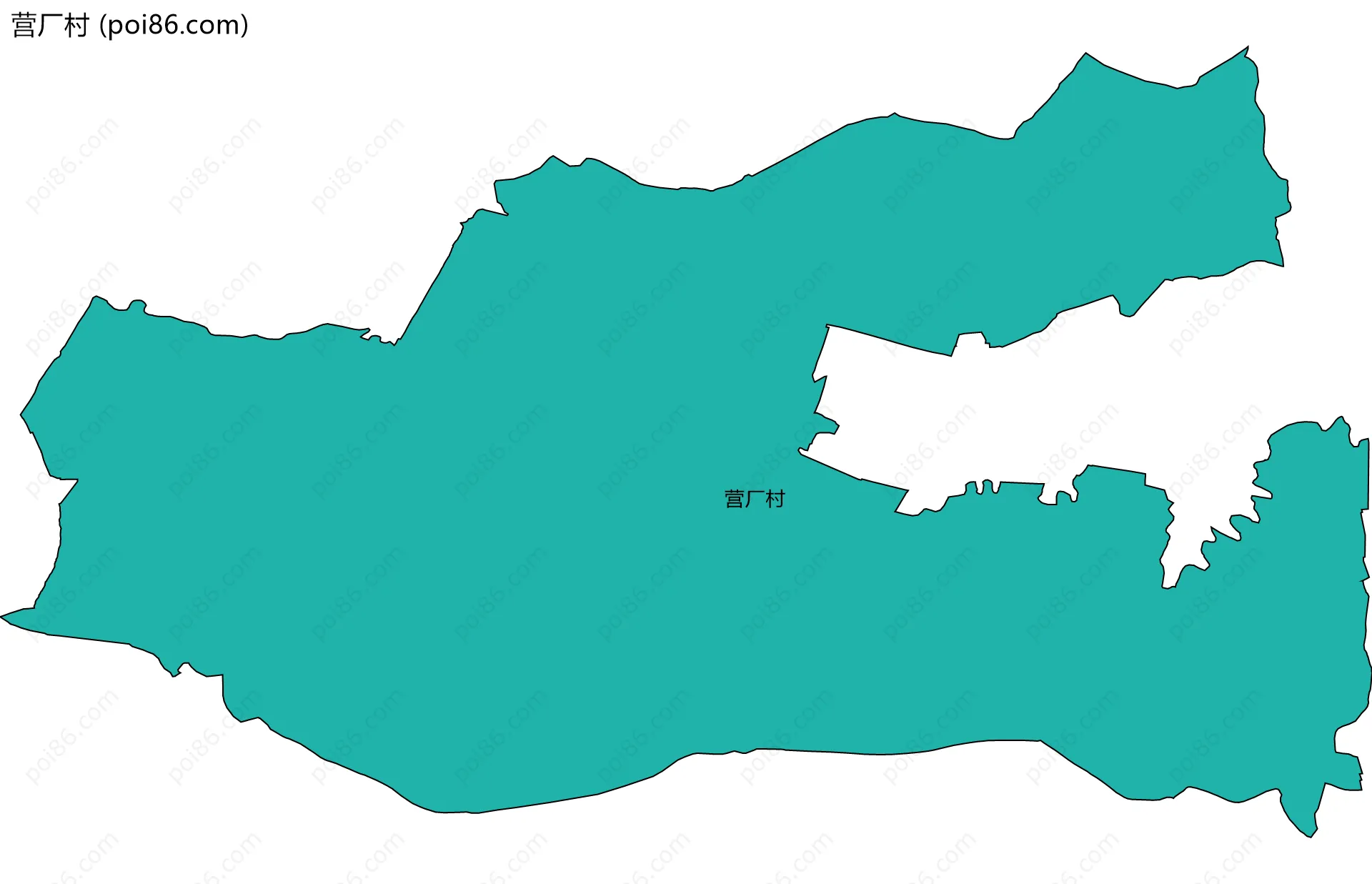 营厂村边界地图