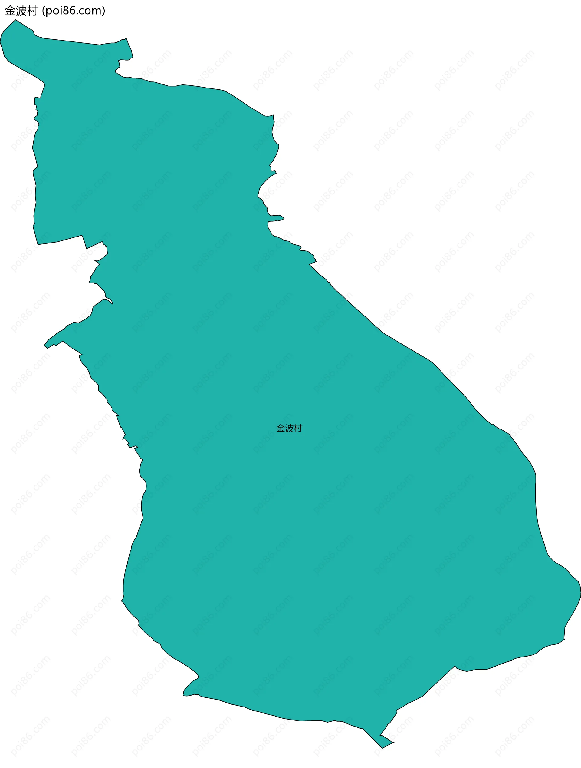 金波村边界地图