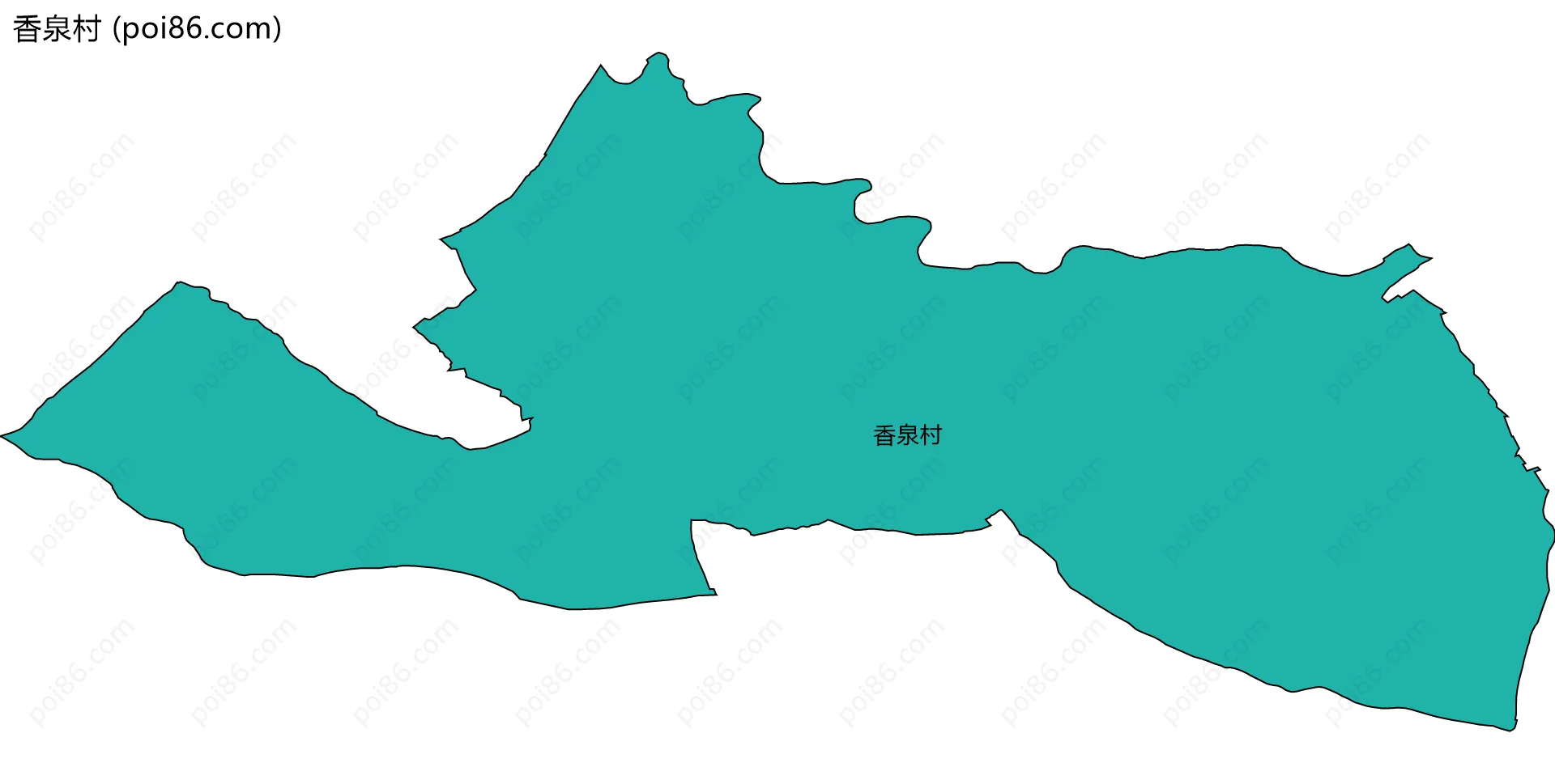 香泉村边界地图