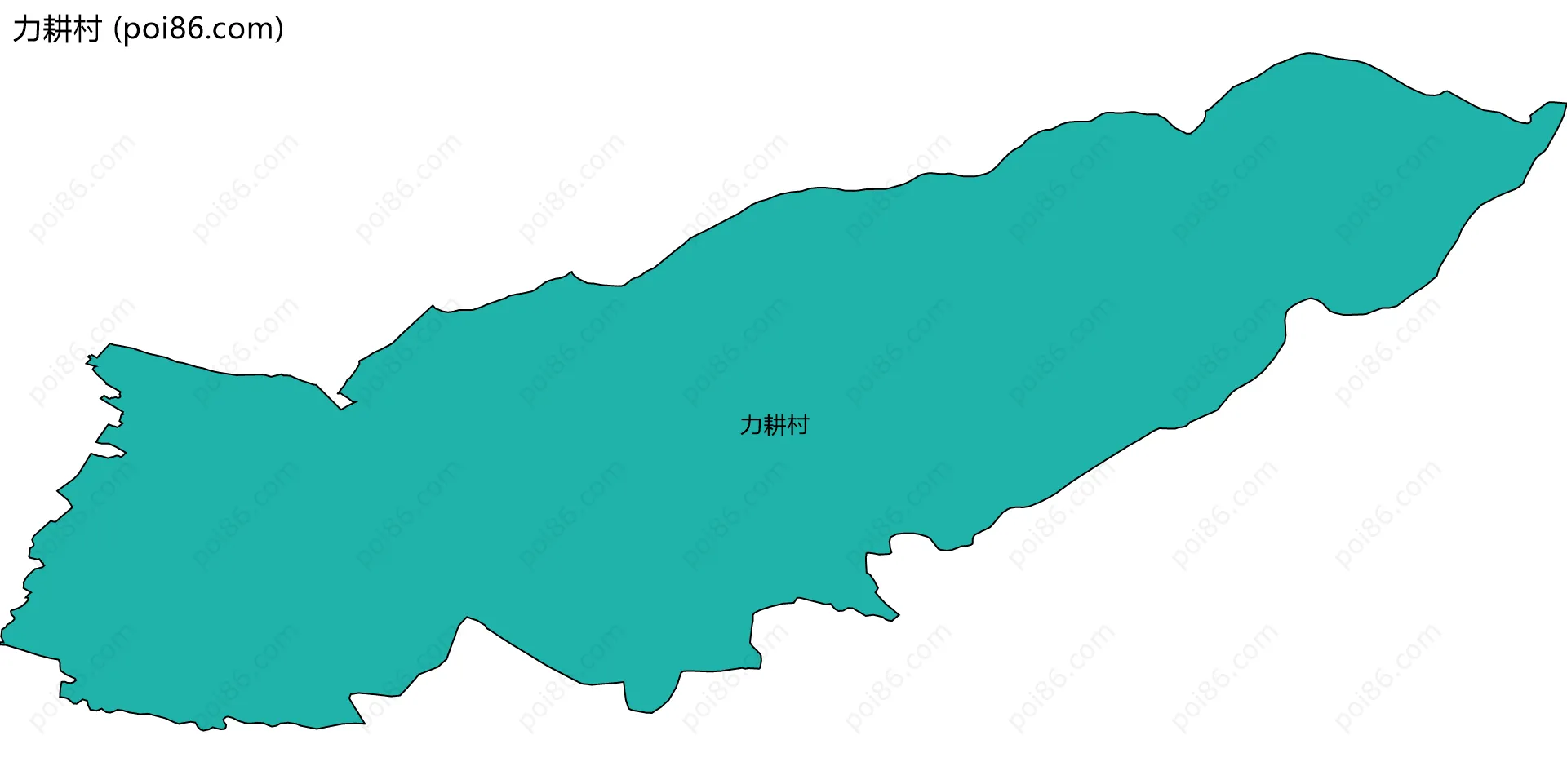 力耕村边界地图