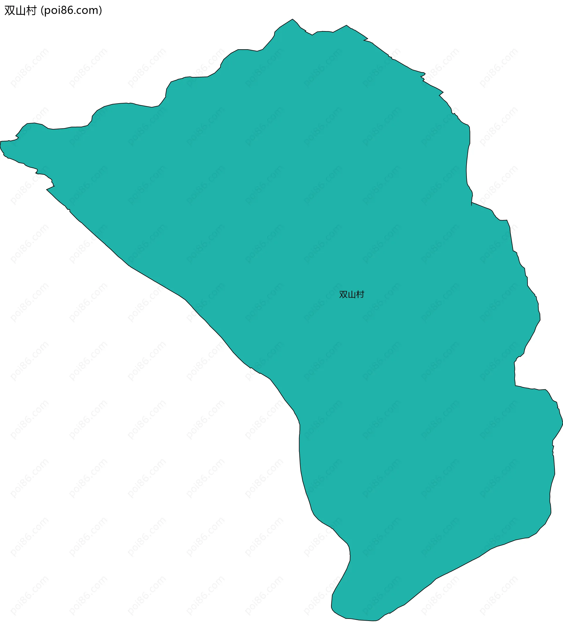 双山村边界地图