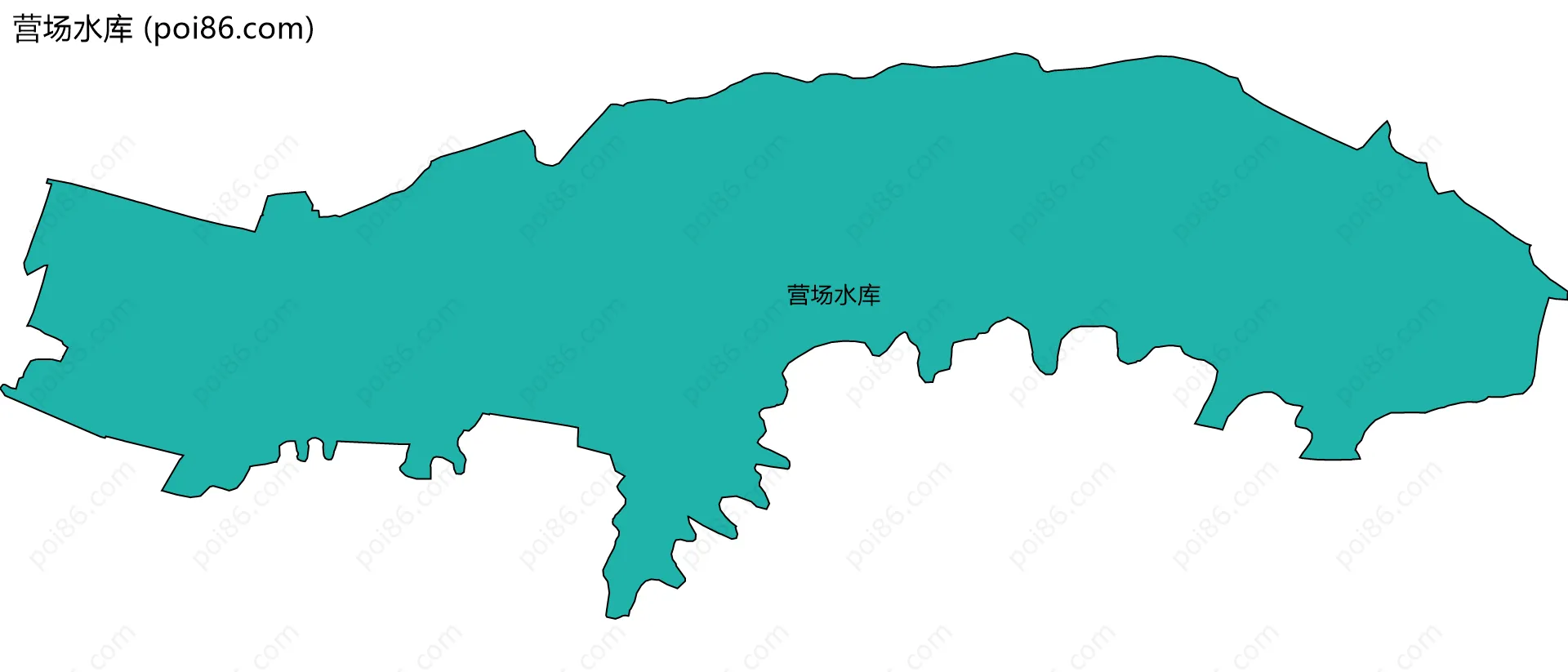 营场水库边界地图