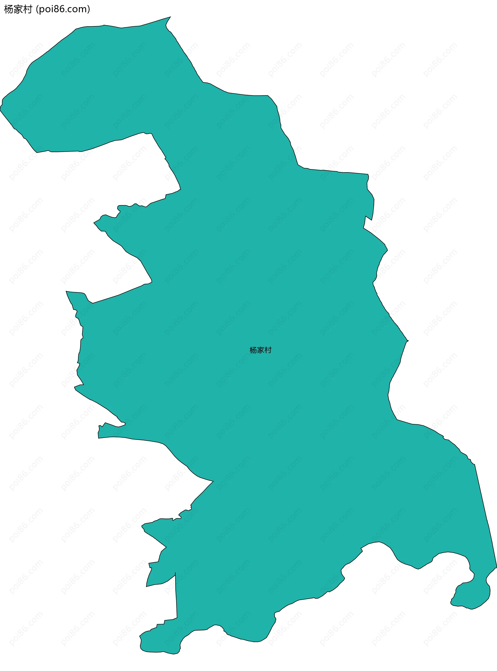 杨家村边界地图