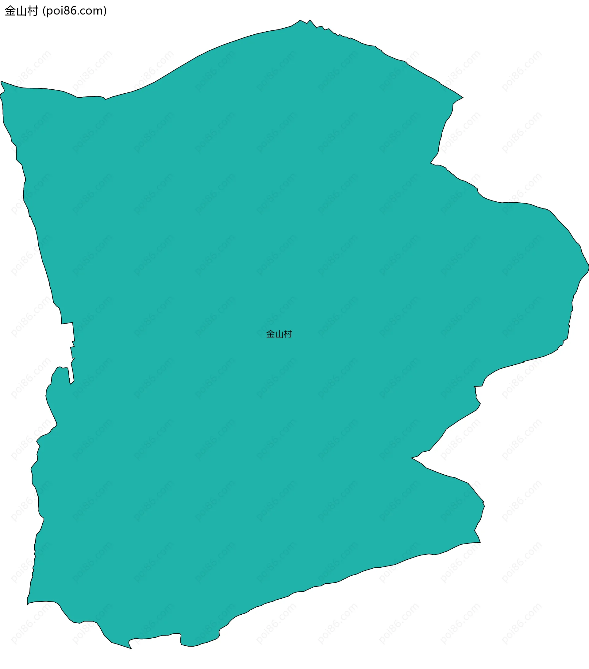 金山村边界地图