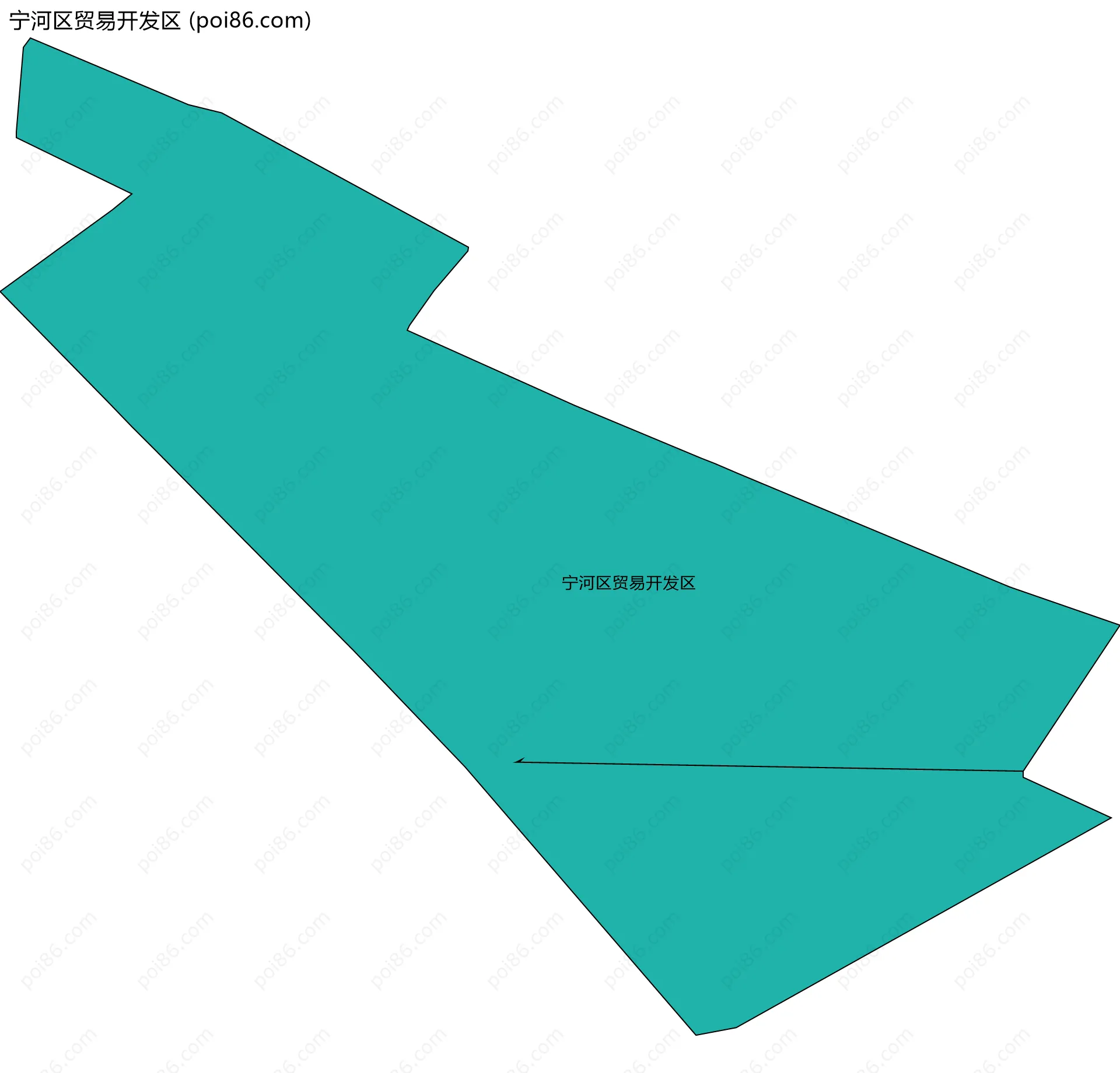 宁河区贸易开发区边界地图