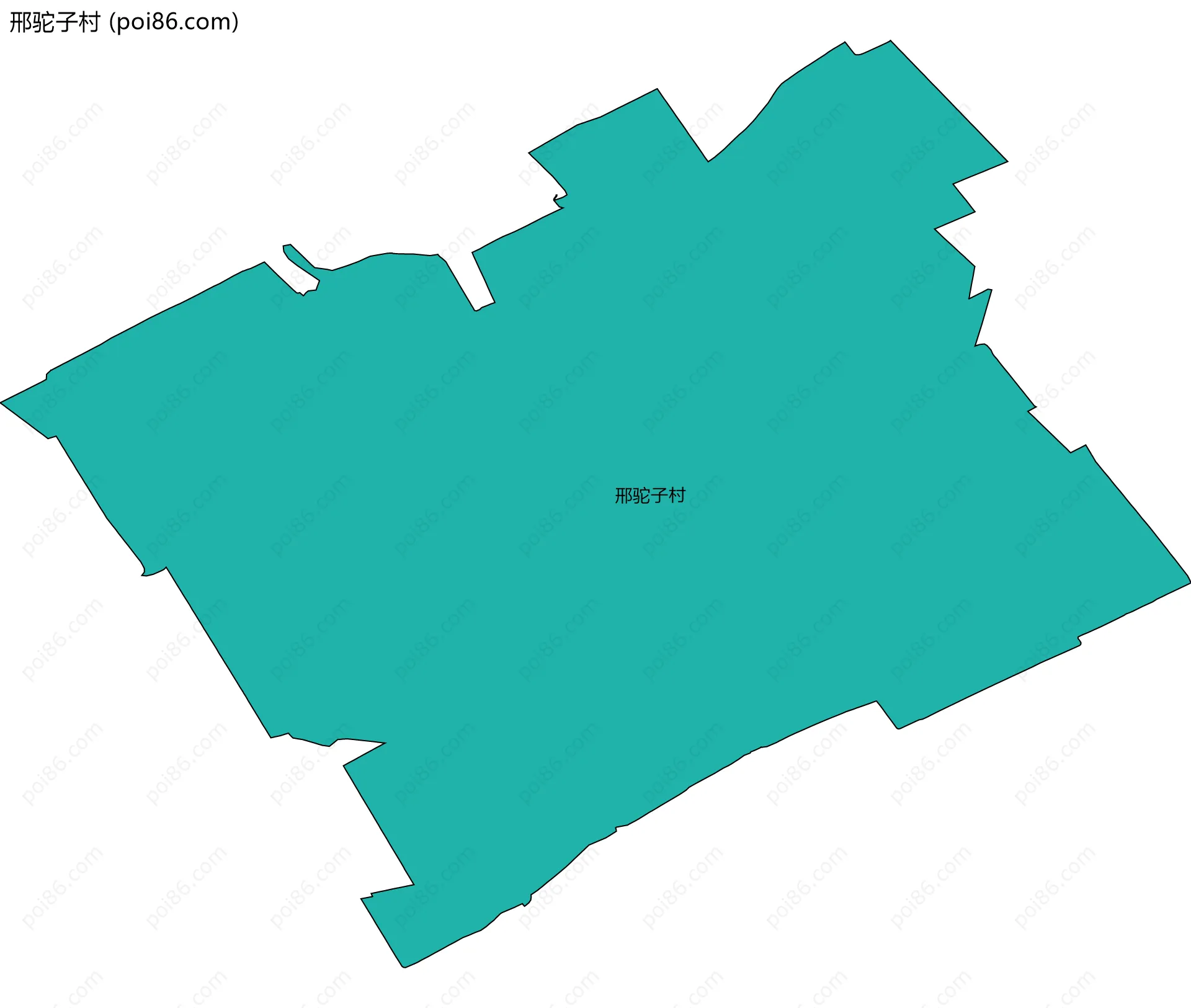 邢驼子村边界地图