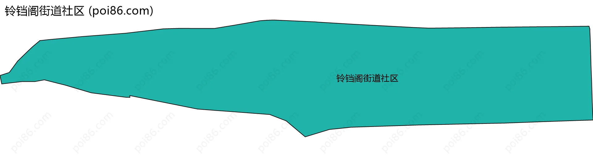 铃铛阁街道社区边界地图